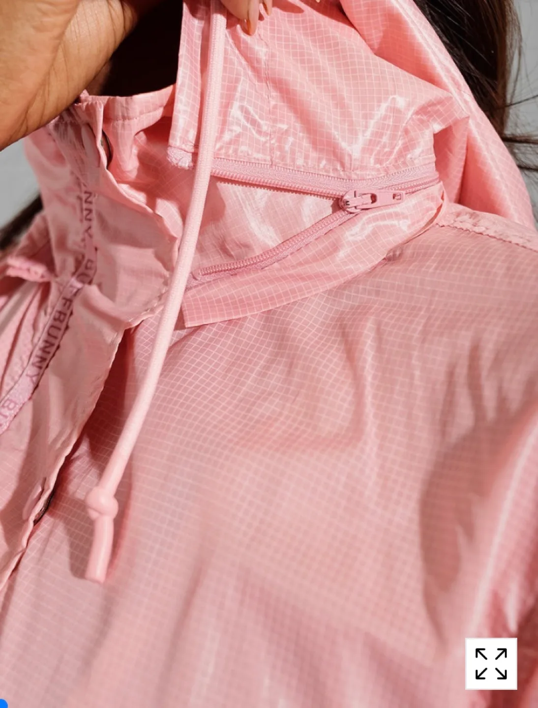 BuffBunny Collection Elemental Long Windbreaker in Pink Salt 🏈 image indicator(5)