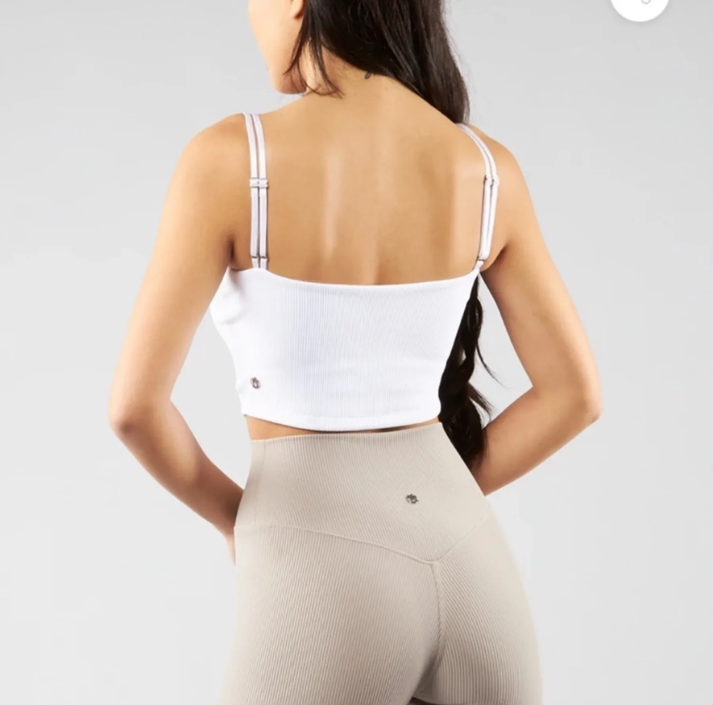 BNWT Buffbunny Material Girl Ribbed Tank - Off White 🏈 image indicator(3)