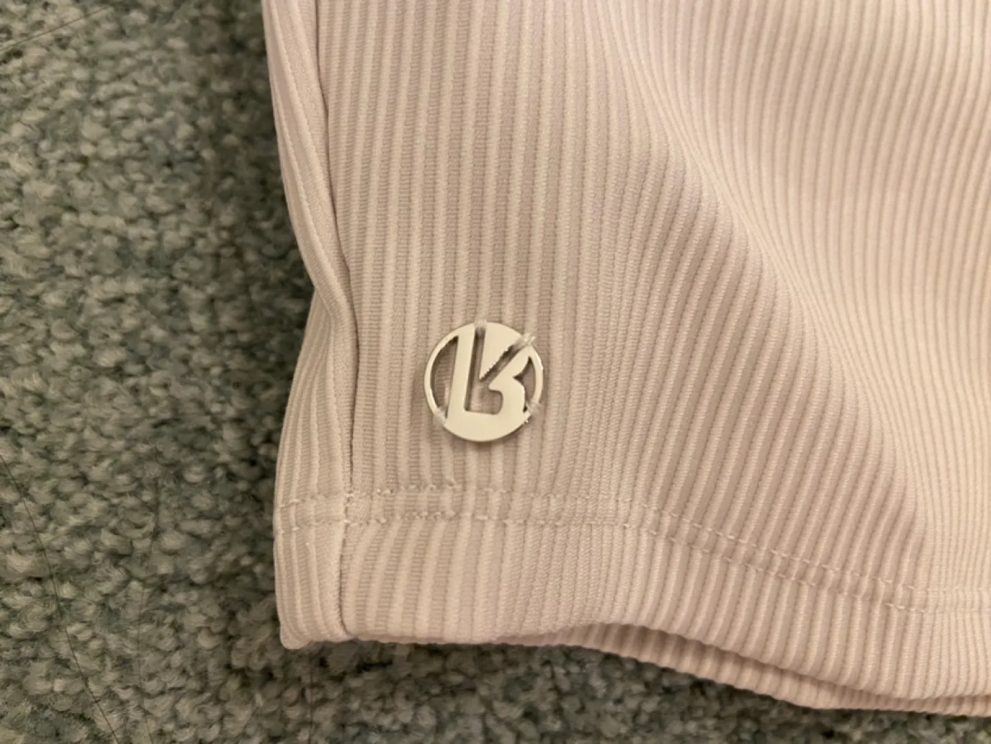 BNWT Buffbunny Material Girl Ribbed Tank - Off White 🏈 image indicator(6)