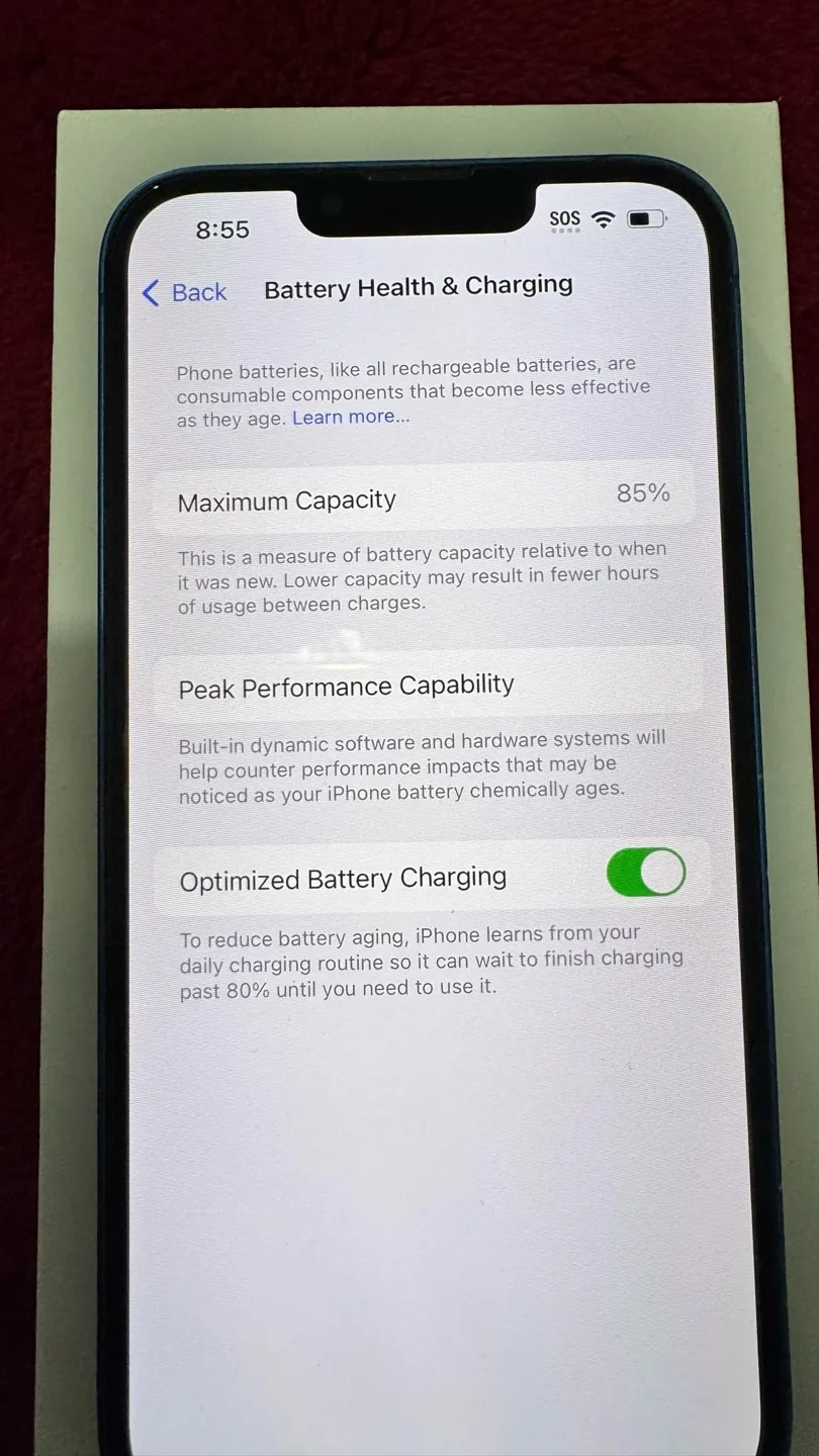 iPhone 13 blue colour 128GB image indicator(6)