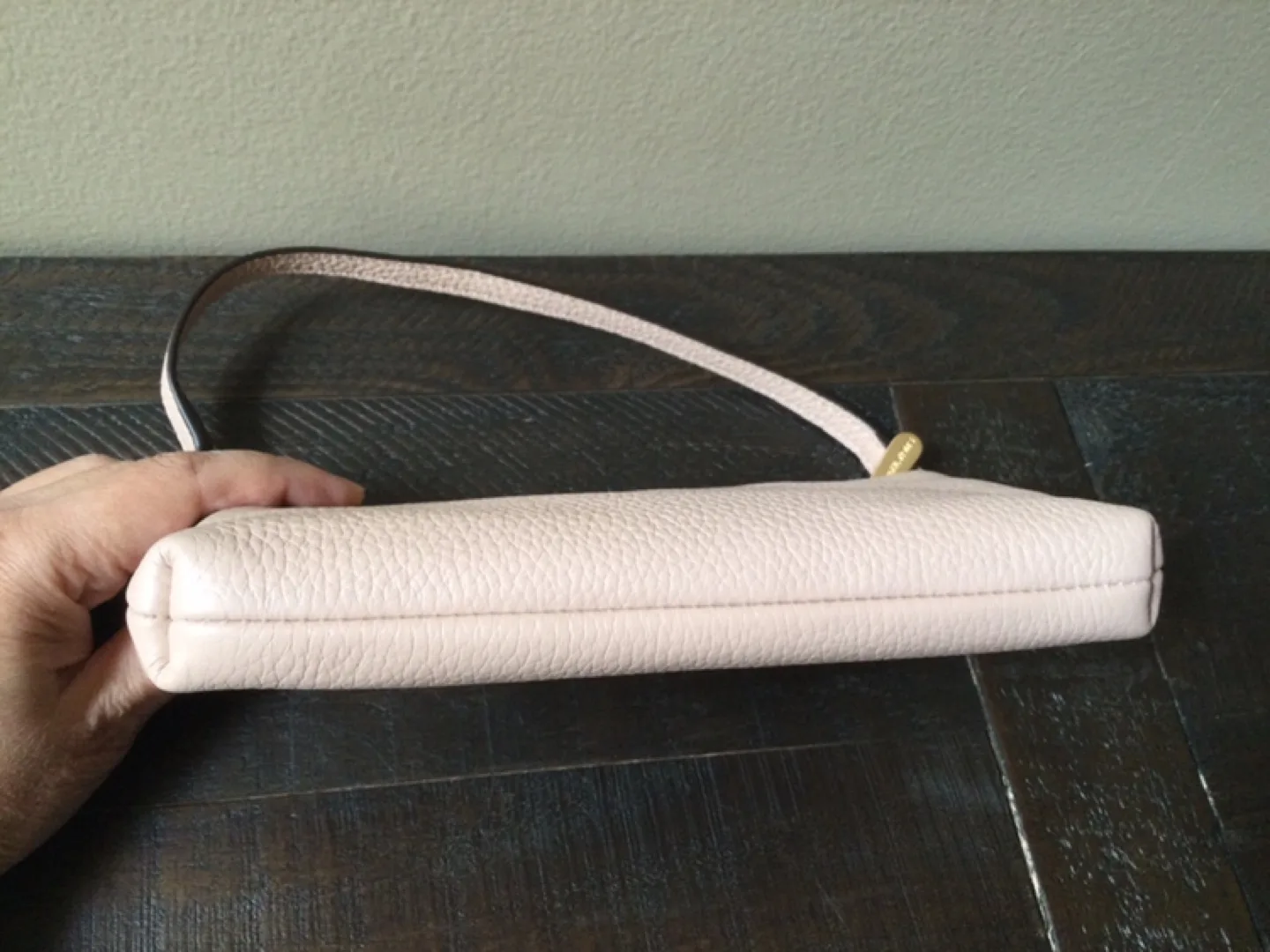 Michael Kors Pale Pink Leather Wristlet image indicator(5)