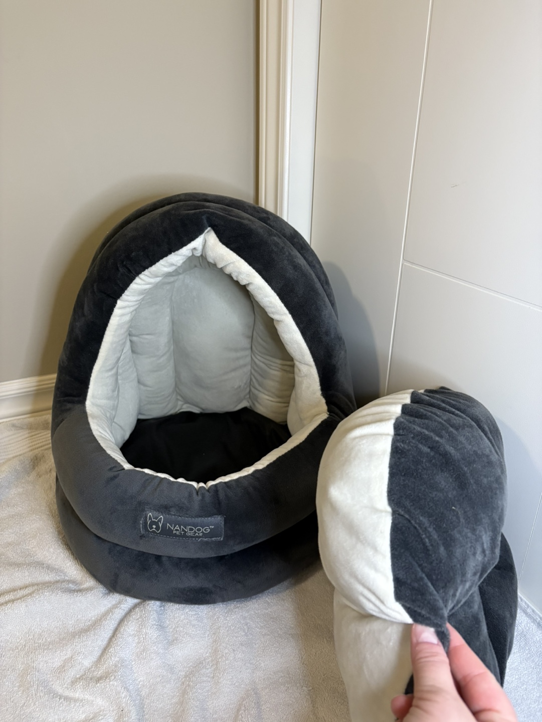 NandoG Pet Gear Cave Pet Bed - Dark Grey - photo 3