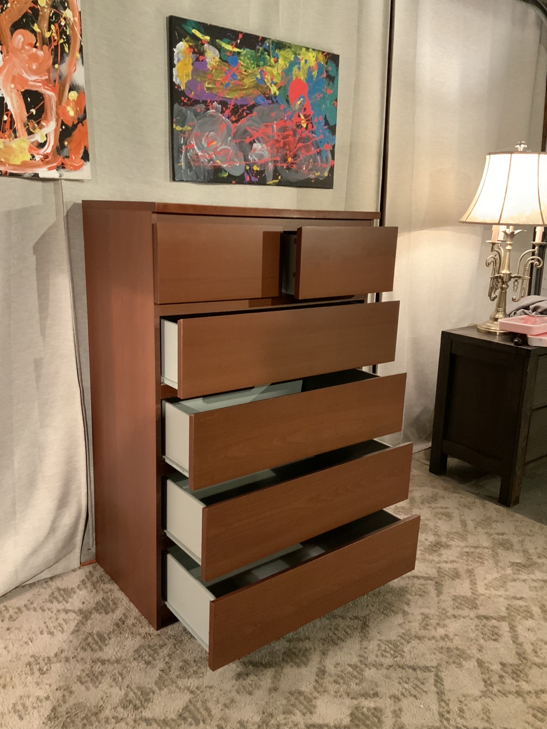 MALM 6-drawer Chest - Dark Brown - photo 4