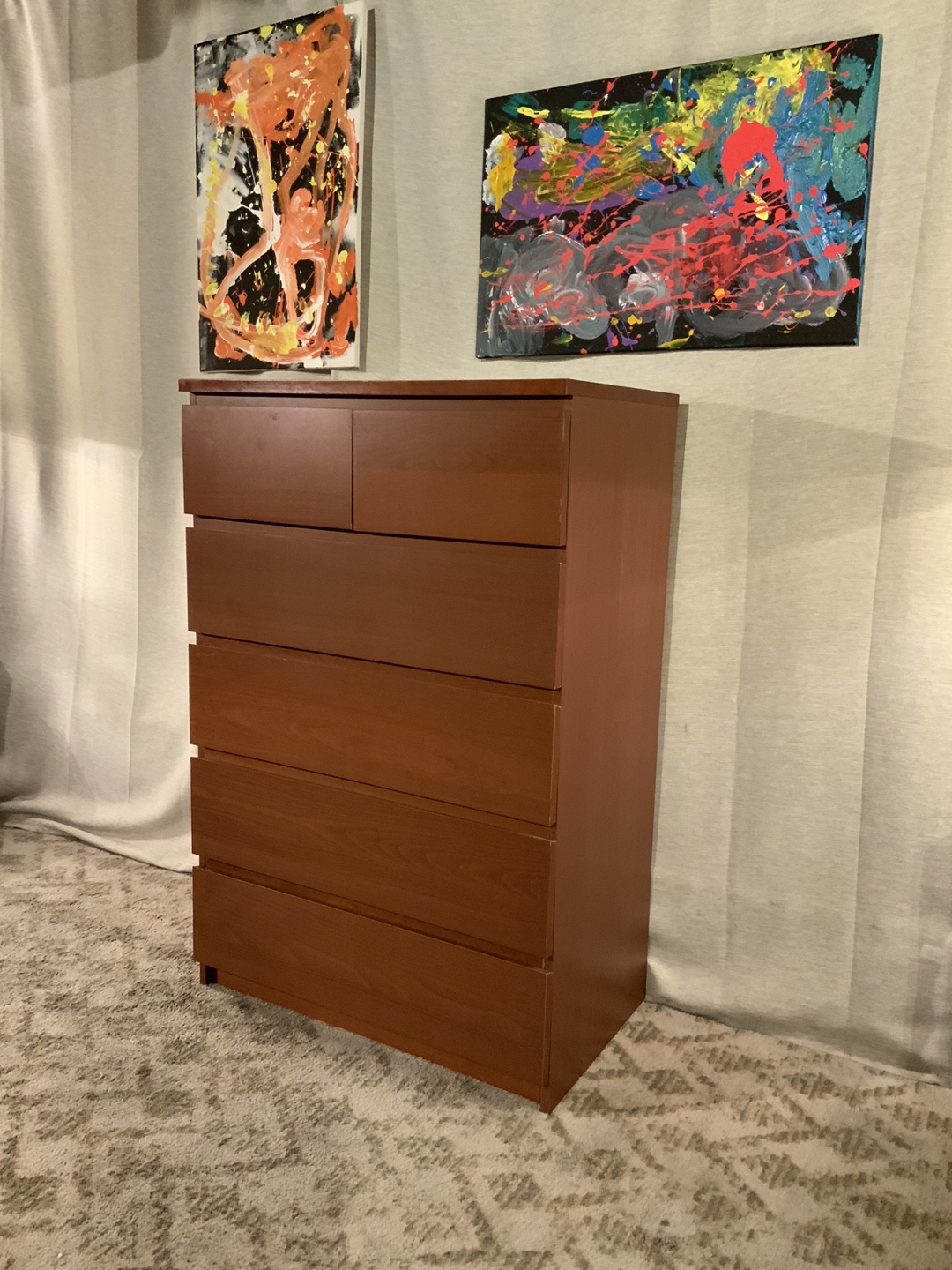 MALM 6-drawer Chest - Dark Brown - photo 3