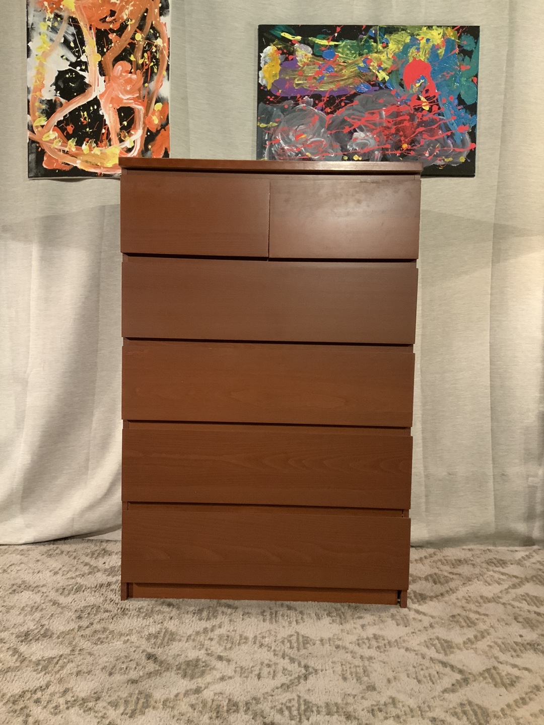 MALM 6-drawer Chest - Dark Brown