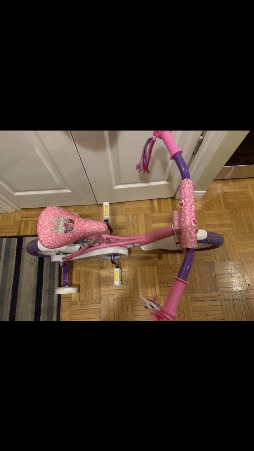 Barbie 12-inch Girl's Bike with Training Wheels - photo 2