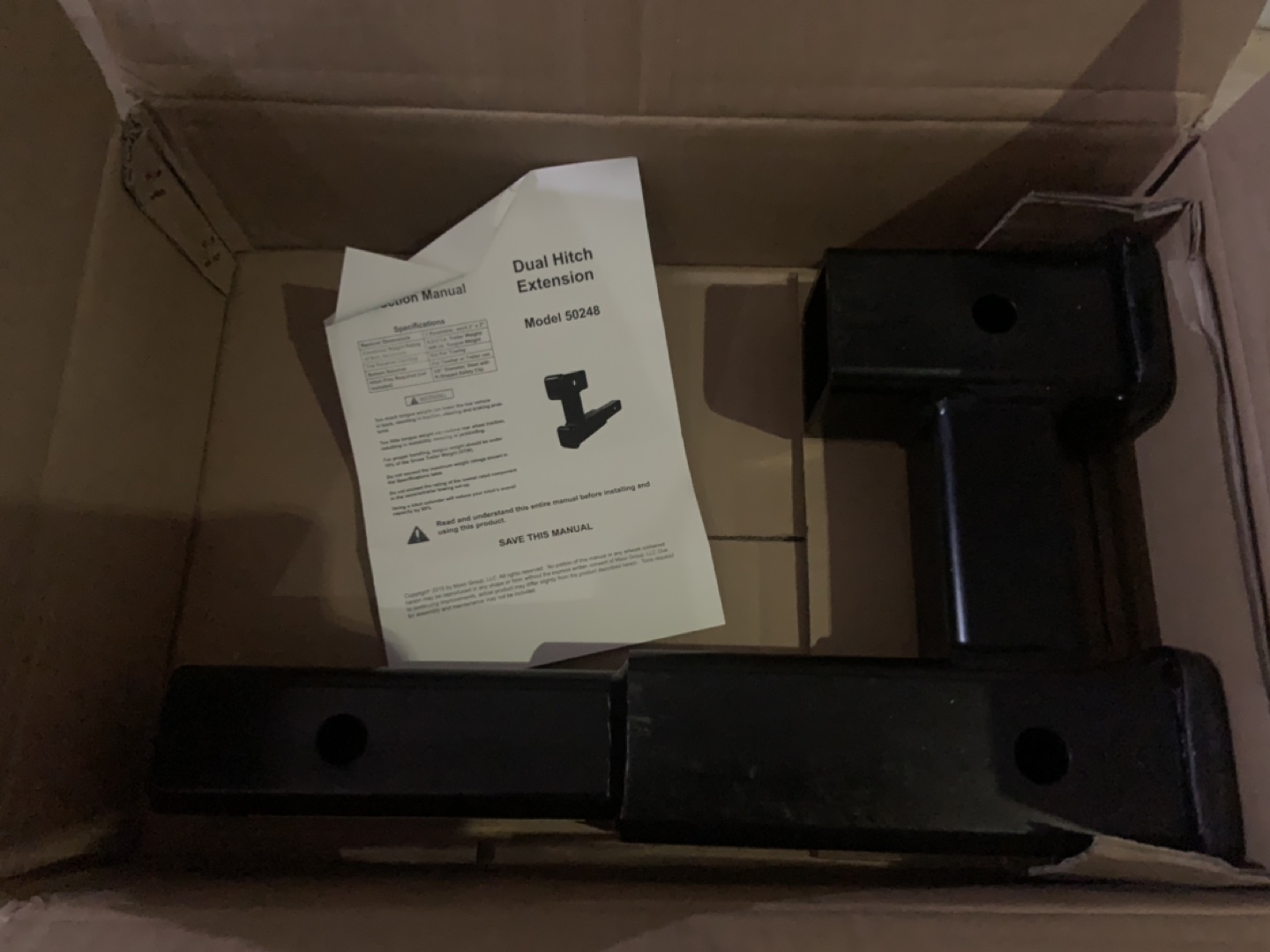 Curt Manufacturing 🏈 Dual Hitch Extension - Model 50248