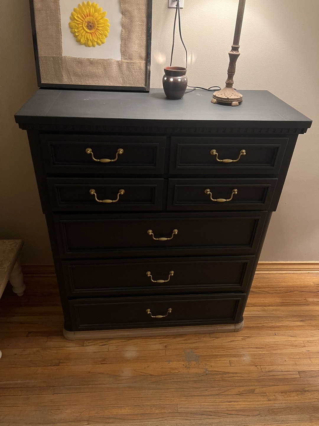 Tall Black Chest of Drawers - photo 2