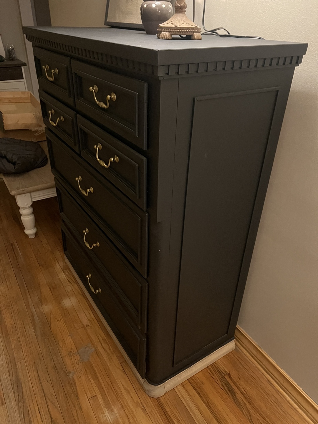 Tall Black Chest of Drawers - photo 5