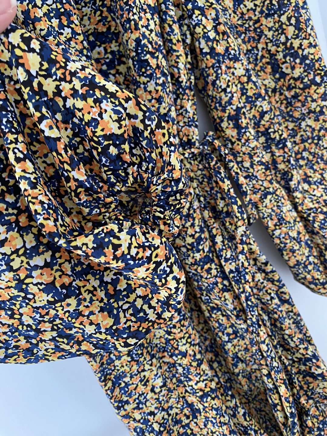 Floral Midi Dress with Tiered Skirt - Size Xs - photo 3