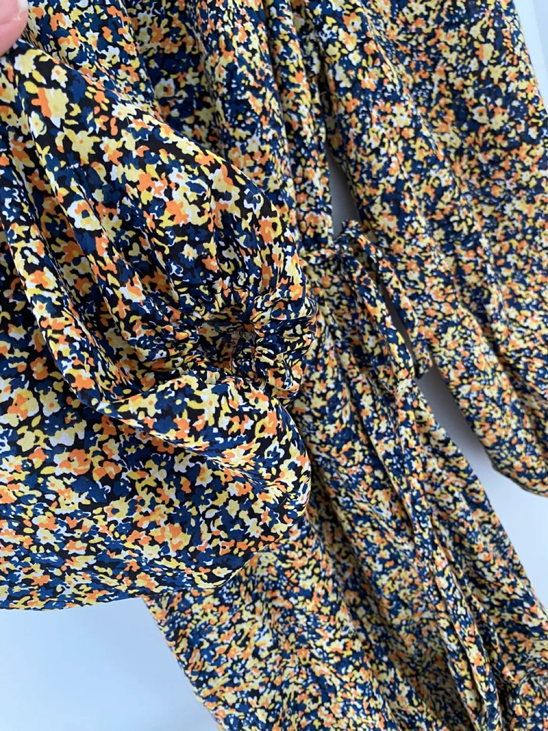 Floral Midi Dress with Tiered Skirt - Size Xs image indicator(3)