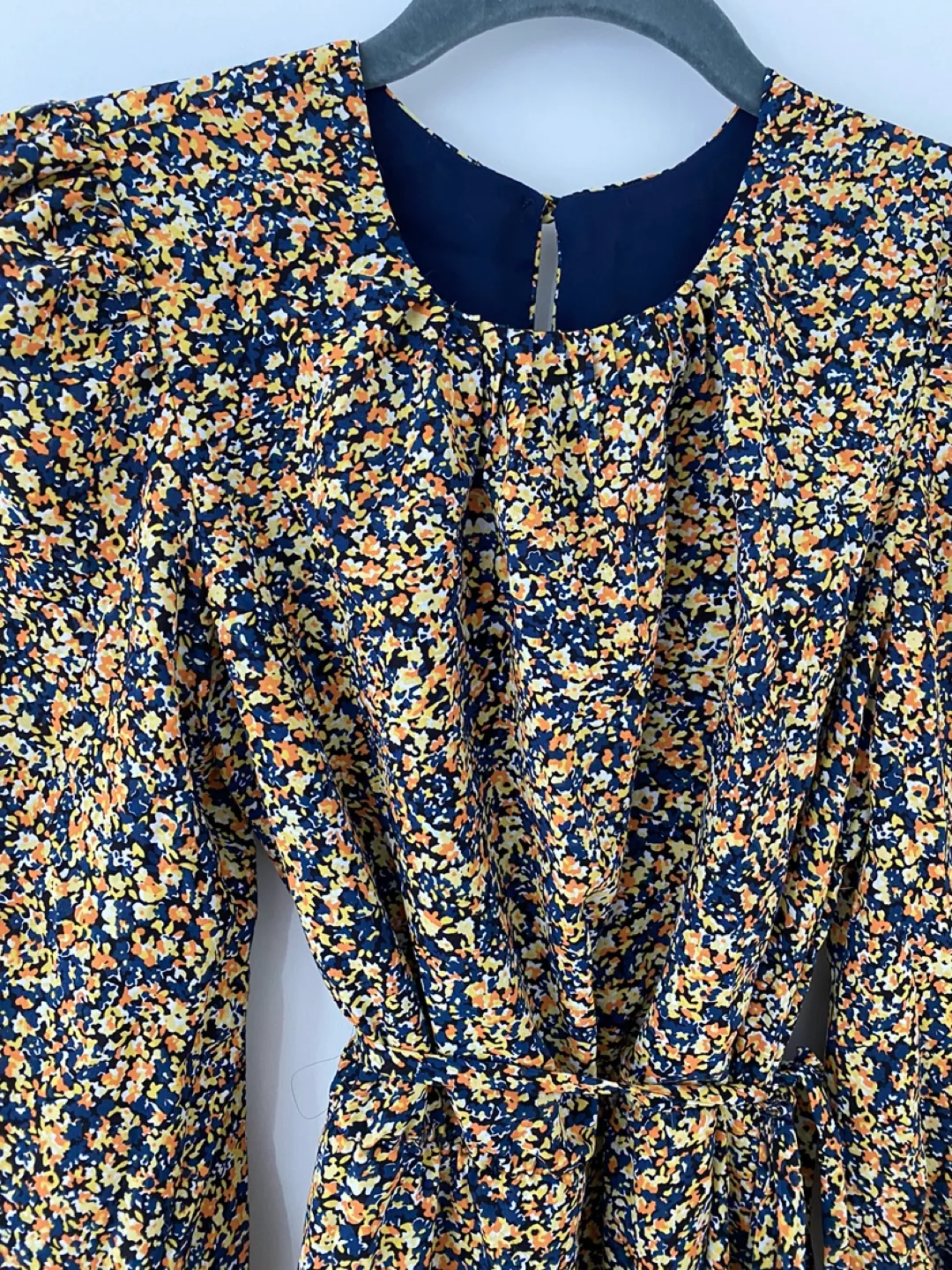 Floral Midi Dress with Tiered Skirt - Size Xs image indicator(5)