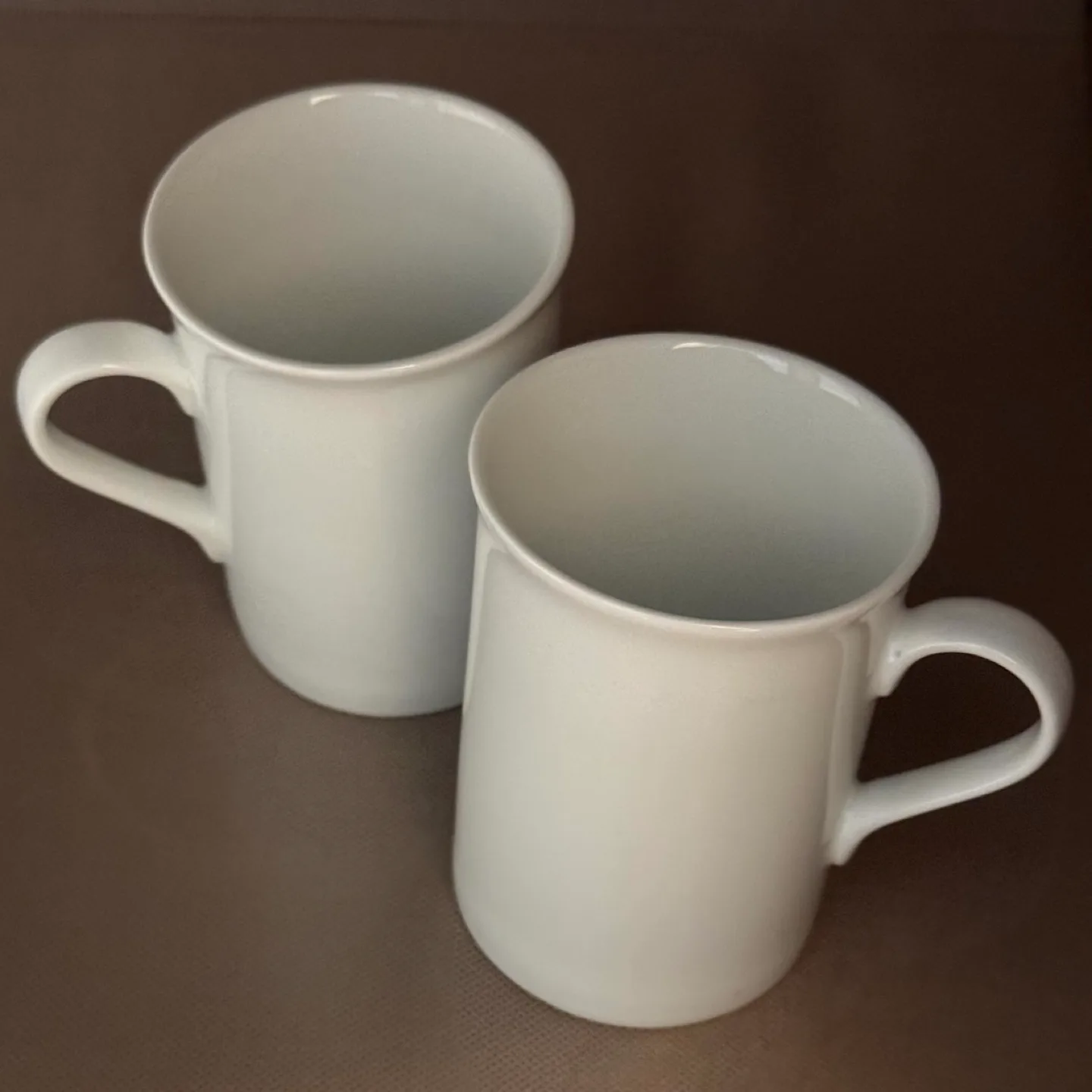 2 FOR $10 BRAND NEW WHITE PORCELAIN MUGS image indicator(2)