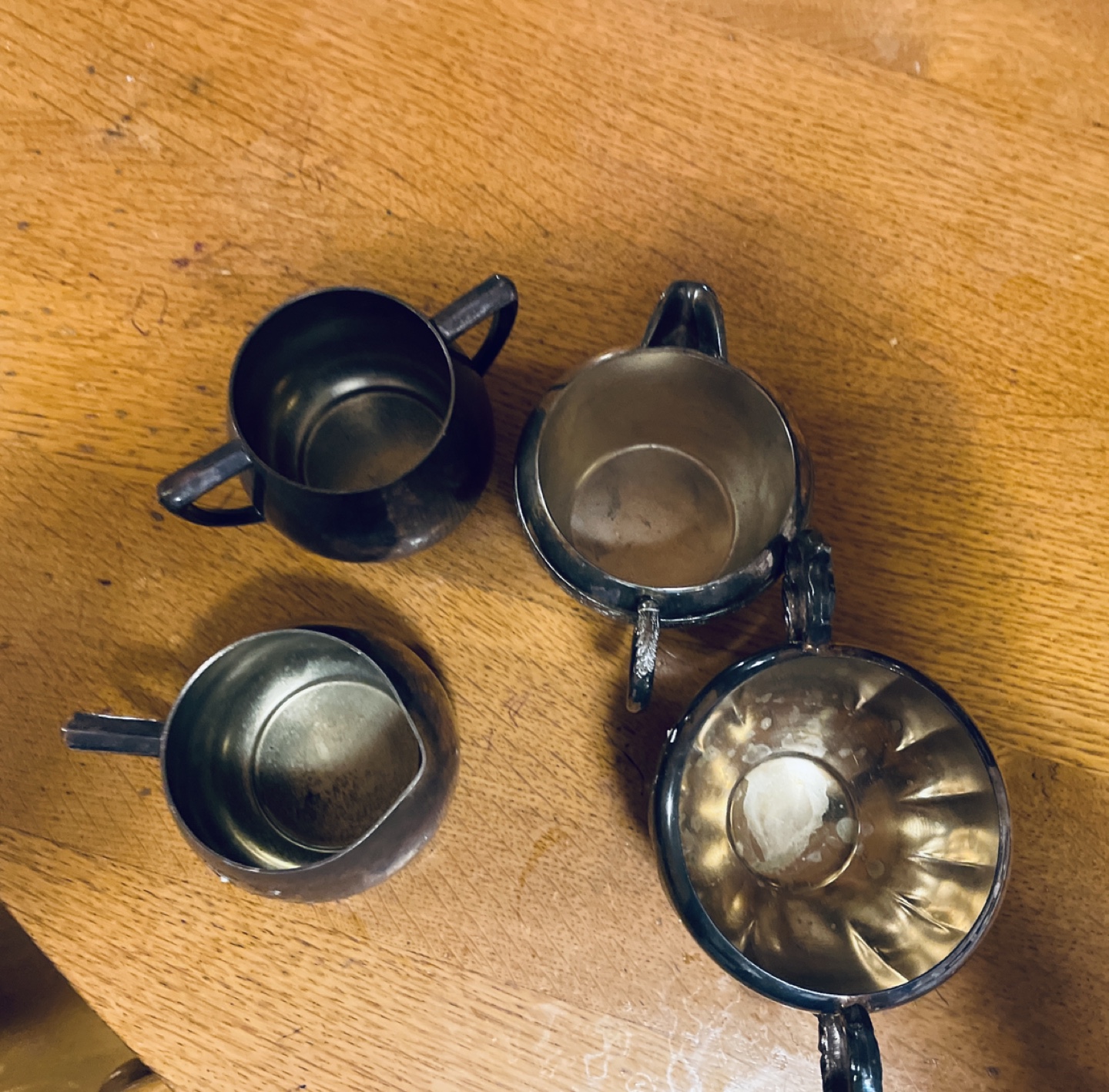Vintage Silver Plated Creamer and Sugar Set 🏈 - photo 3