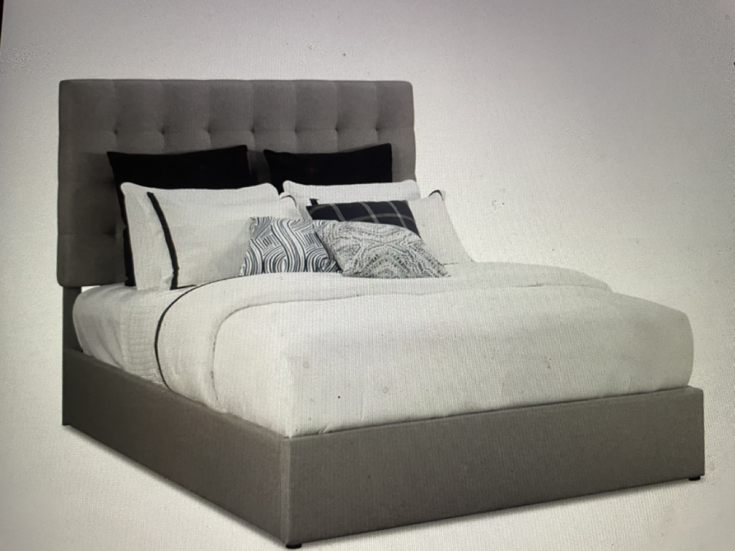 Queen Upholstered Storage Bed Frame with Headboard