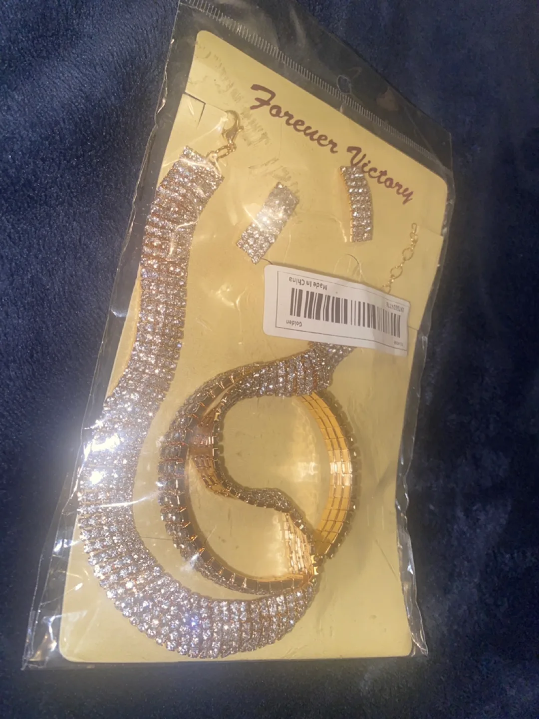 Forever Victory Rhinestone Jewellery Set 🏈 image indicator(2)