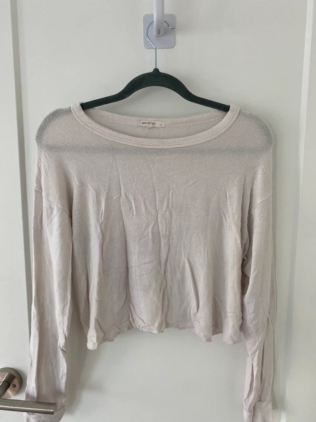 Antistar Cream Cropped Long Sleeve Sweater XS image indicator(2)