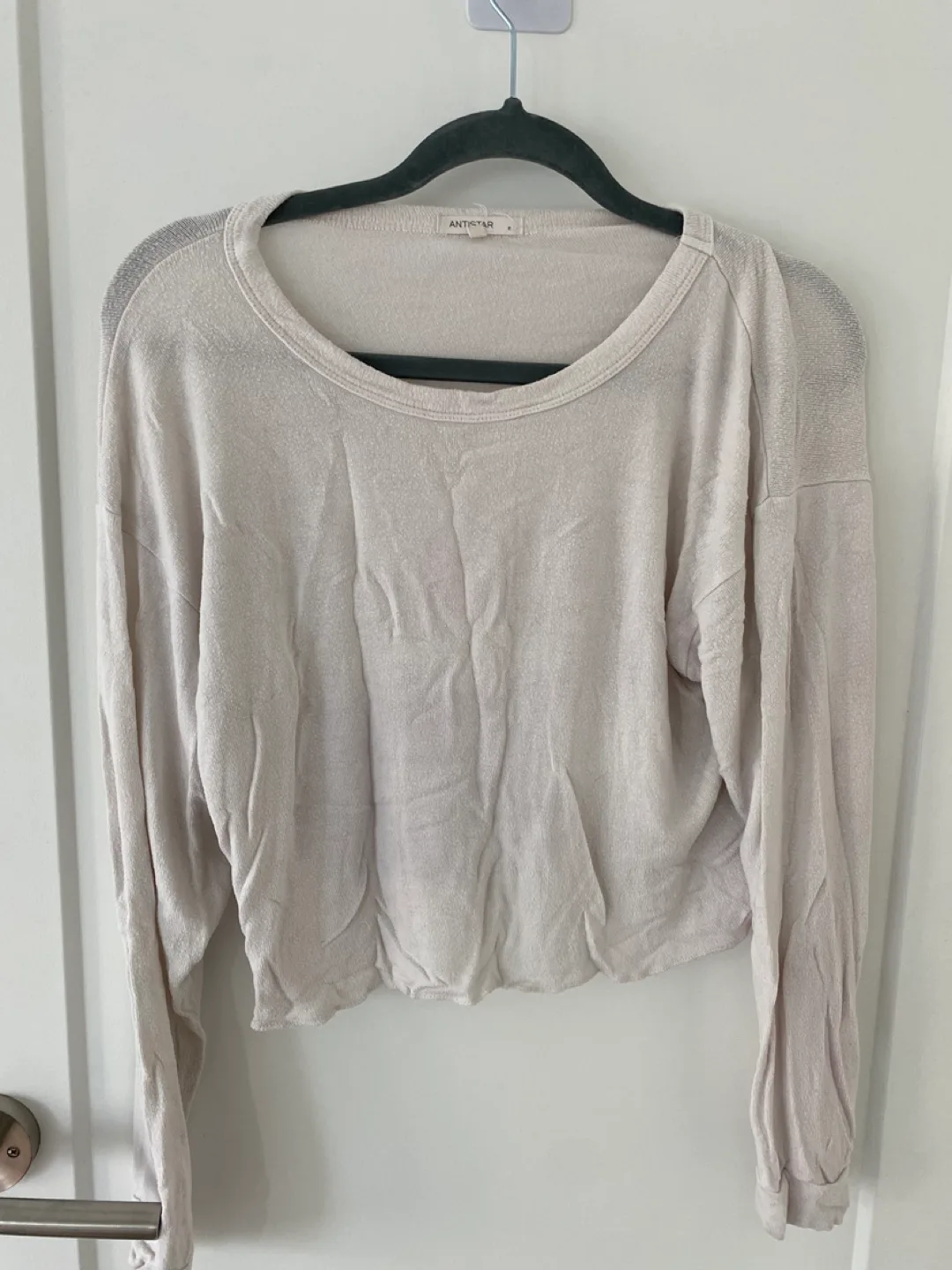 Antistar Cream Cropped Long Sleeve Sweater XS image indicator(6)