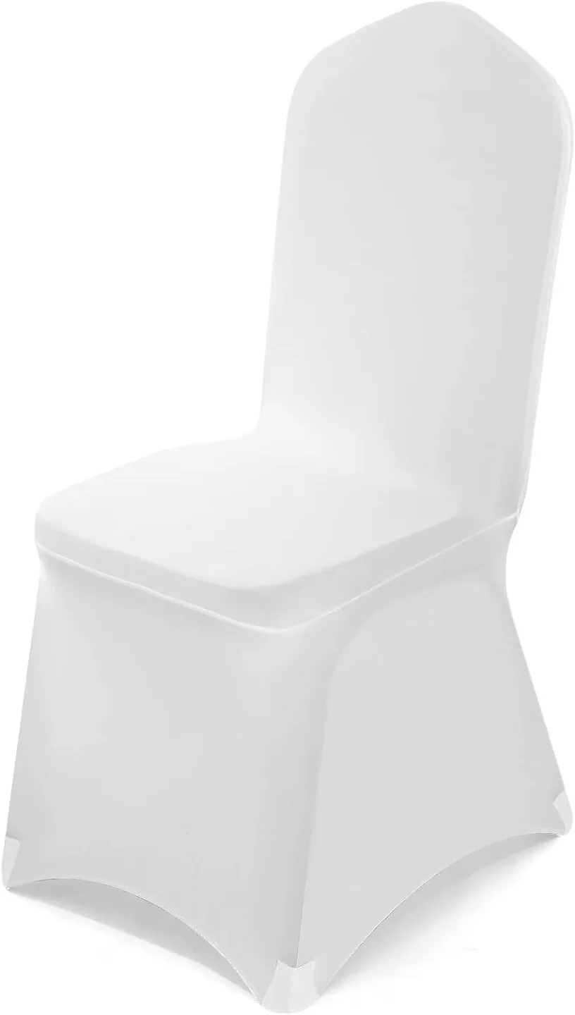 White Chair Cover (95 pack) - Polyester & Spandex image indicator(3)