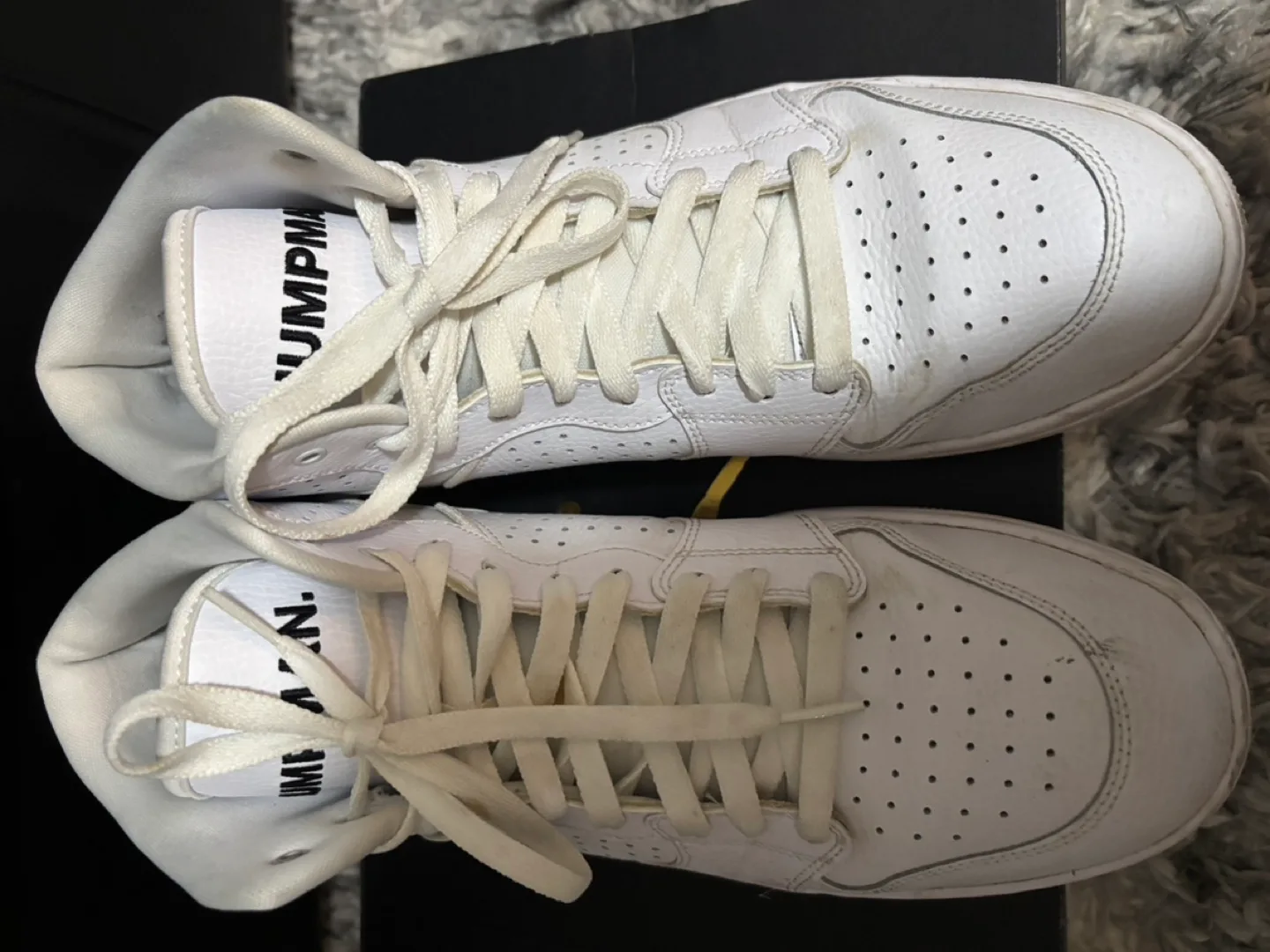 Jordan Jumpman Mid White Leather Sneakers image indicator(2)