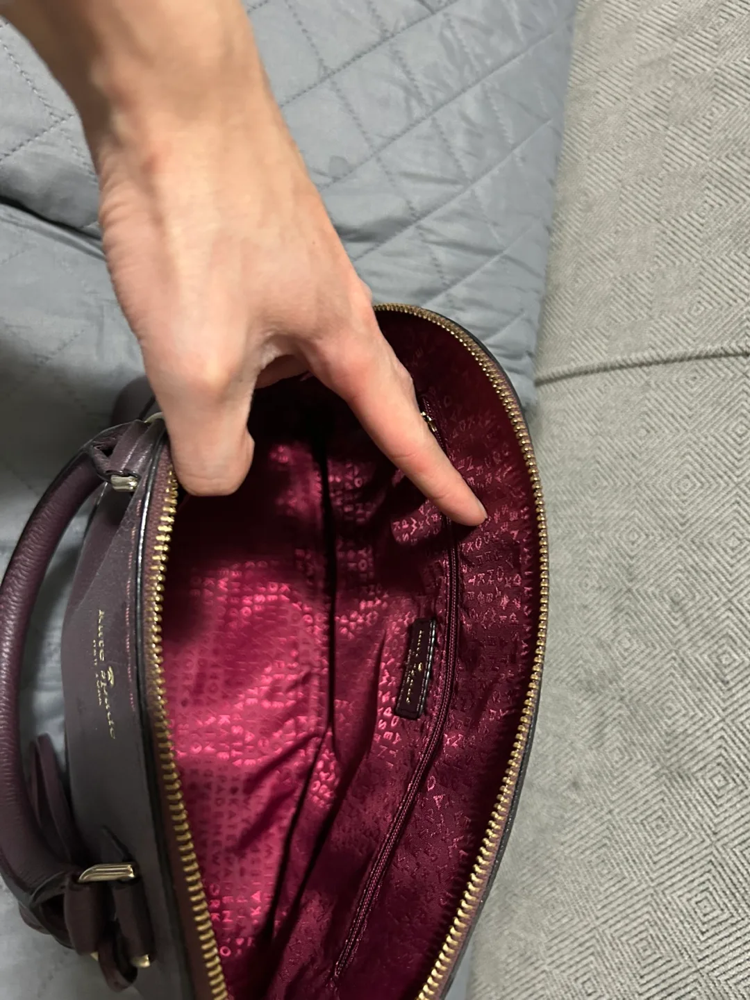 Kate Spade New York Small Domonique Satchel - Burgundy image indicator(5)