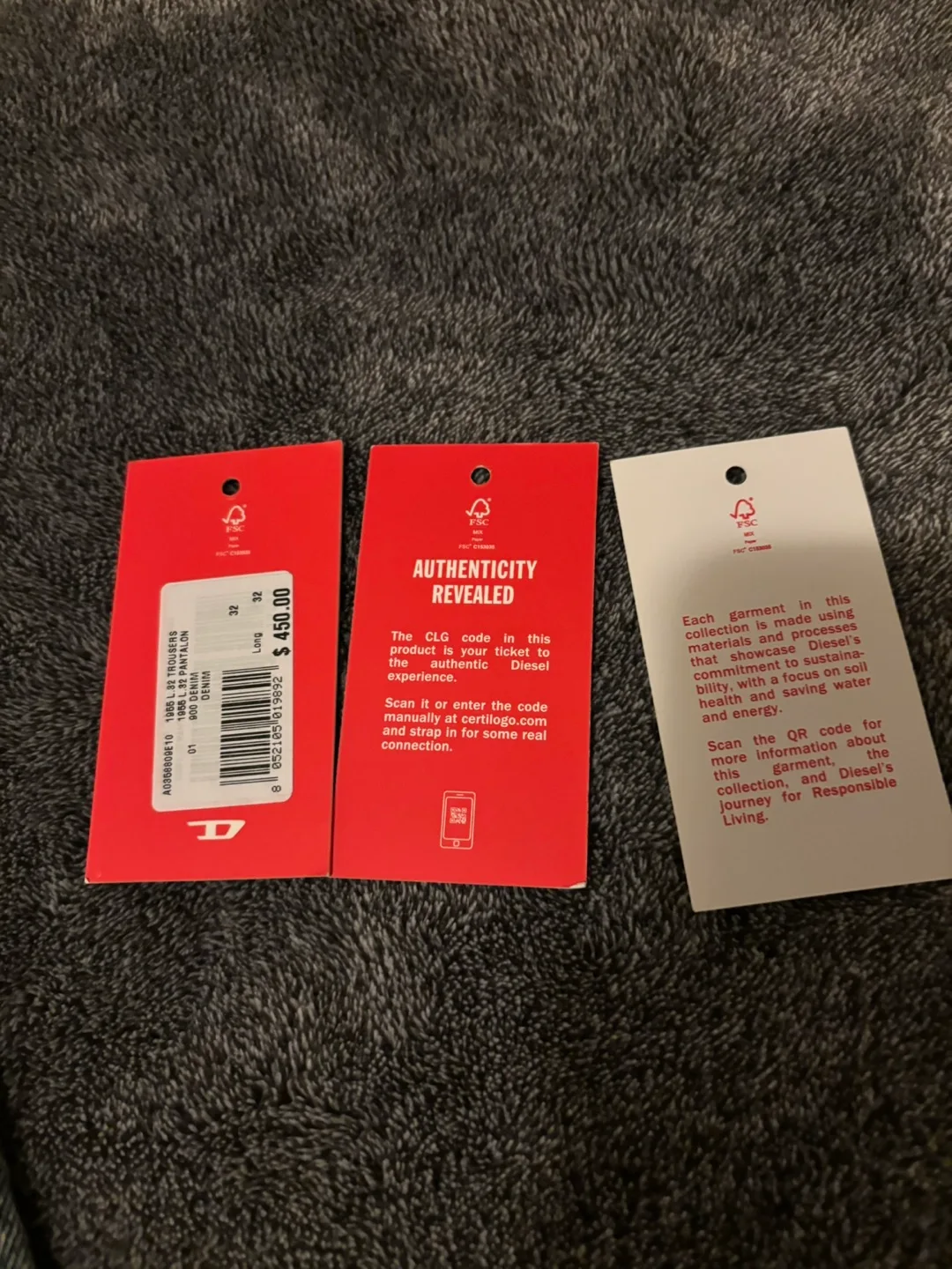 Diesel Distressed Regular Fit High Straight Legged Denim image indicator(10)