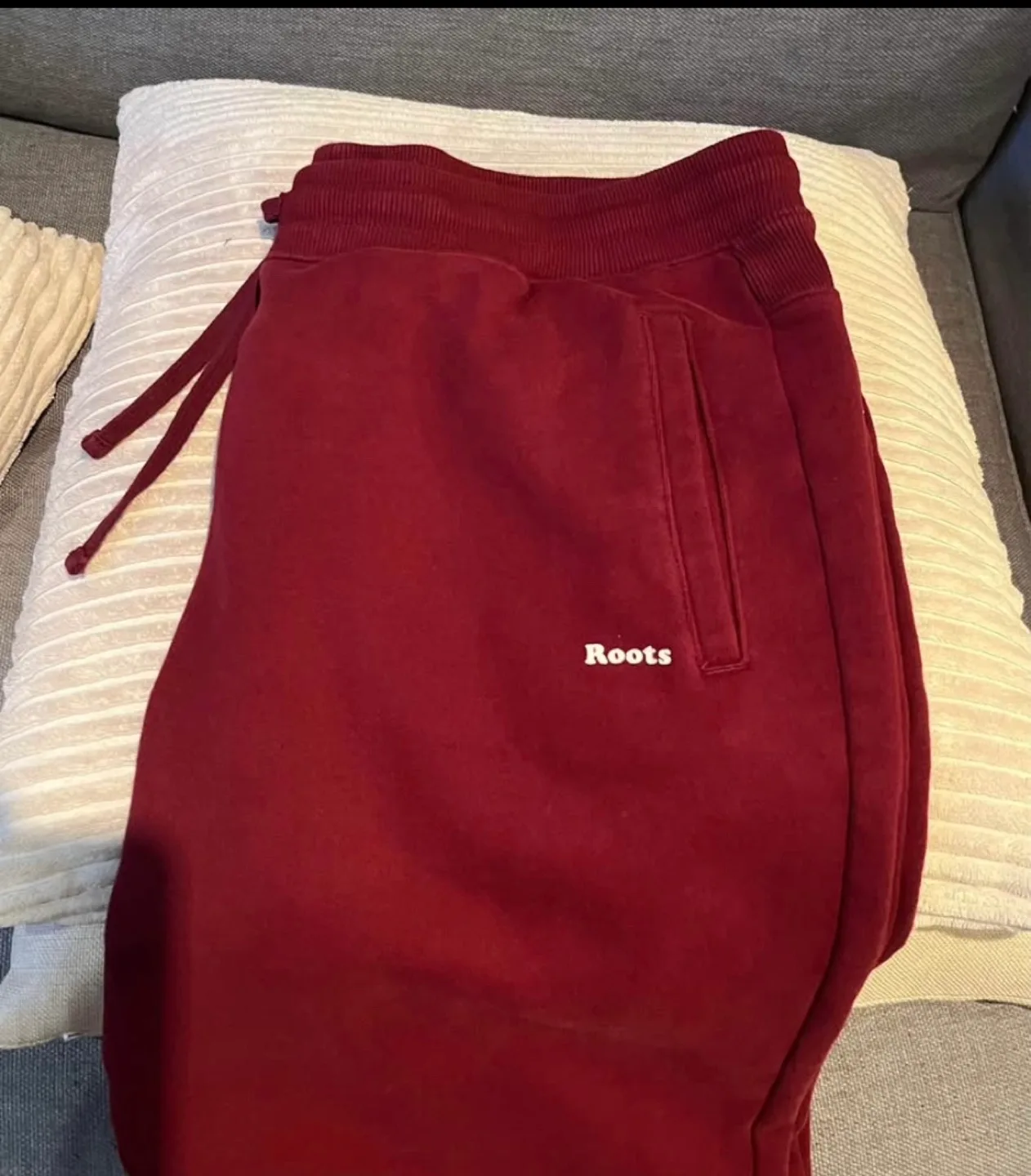 Roots Burgundy Sweatpants  - Size XL image indicator(3)