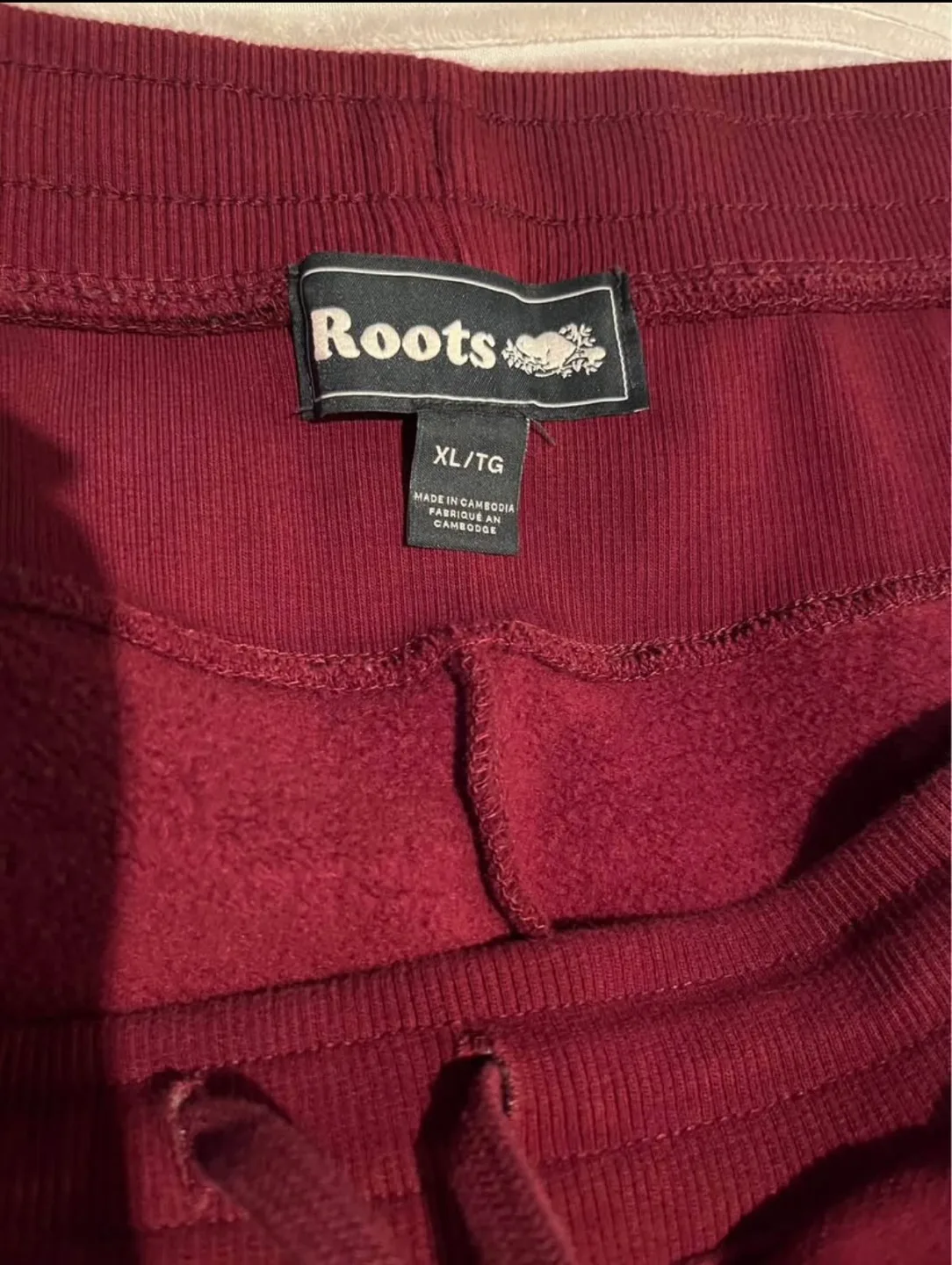 Roots Burgundy Sweatpants  - Size XL image indicator(2)