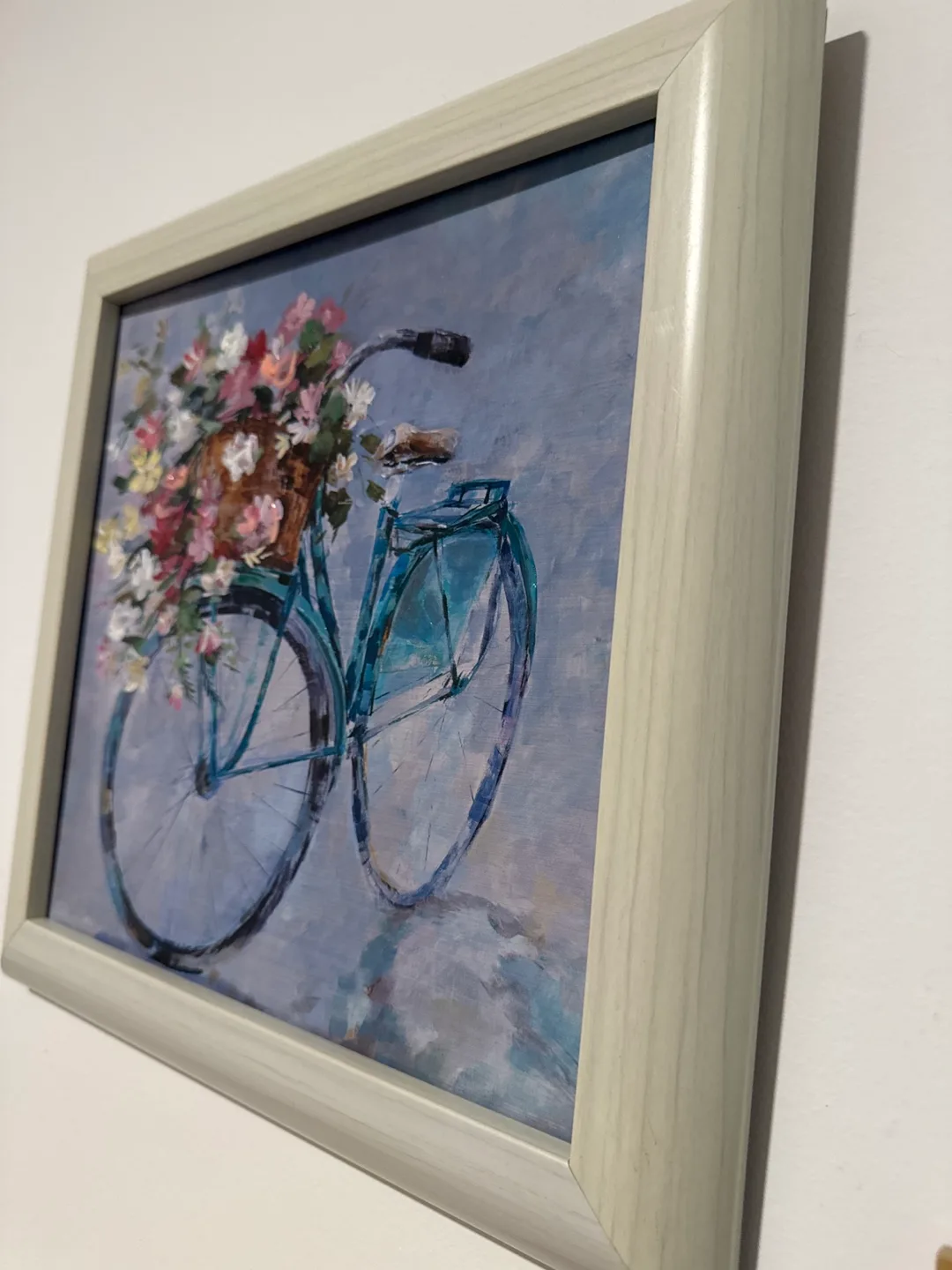 Framed Floral Bicycle Painting image indicator(2)