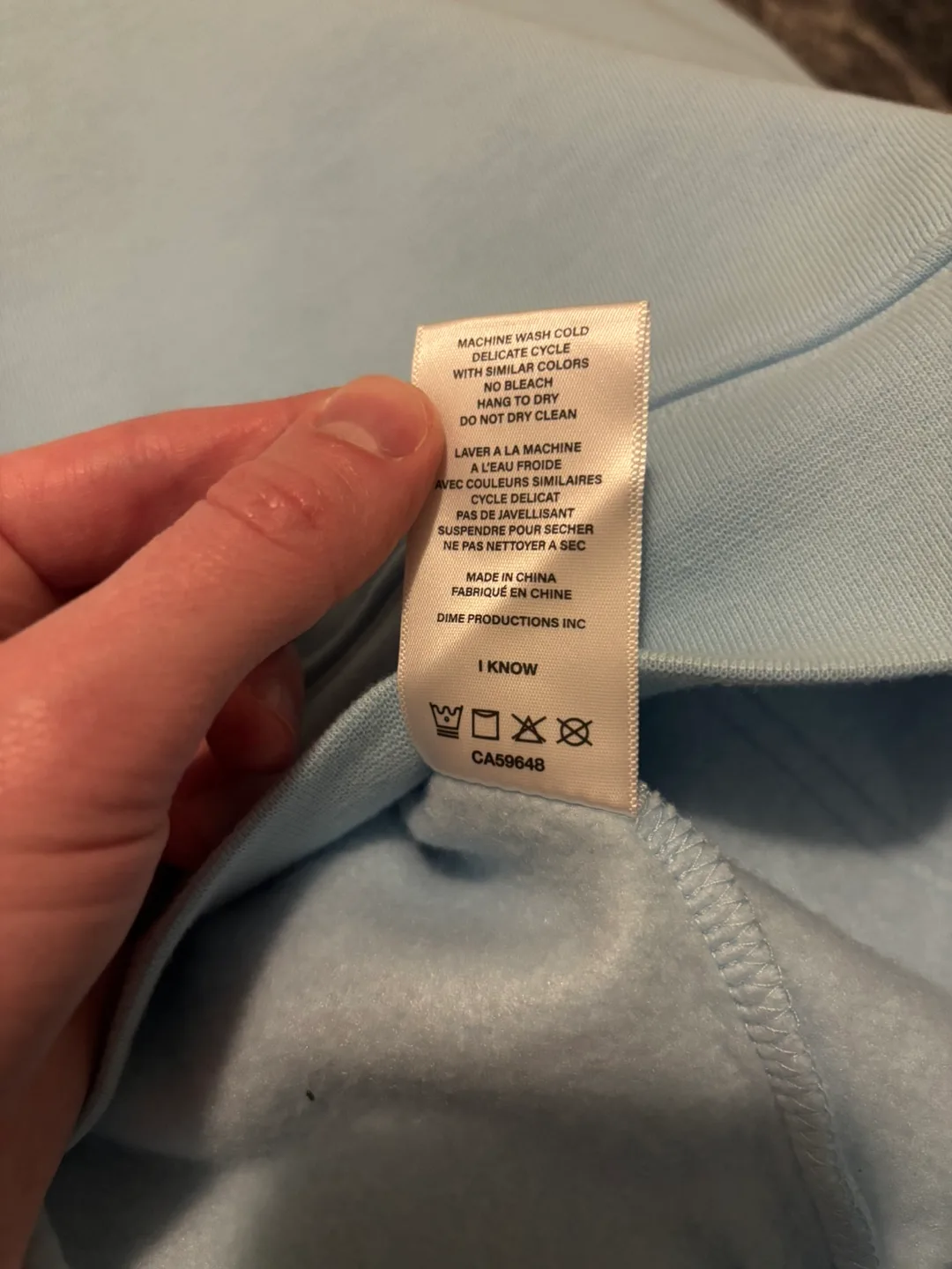 Dime Baby Blue 900 Hoodie image indicator(6)