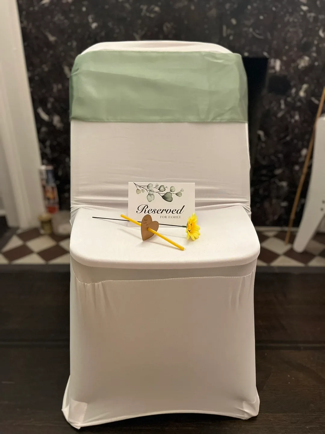 Bulk Pack of 90+ Sage Green Satin Chair Sashes (Wedding Decor) image indicator(6)