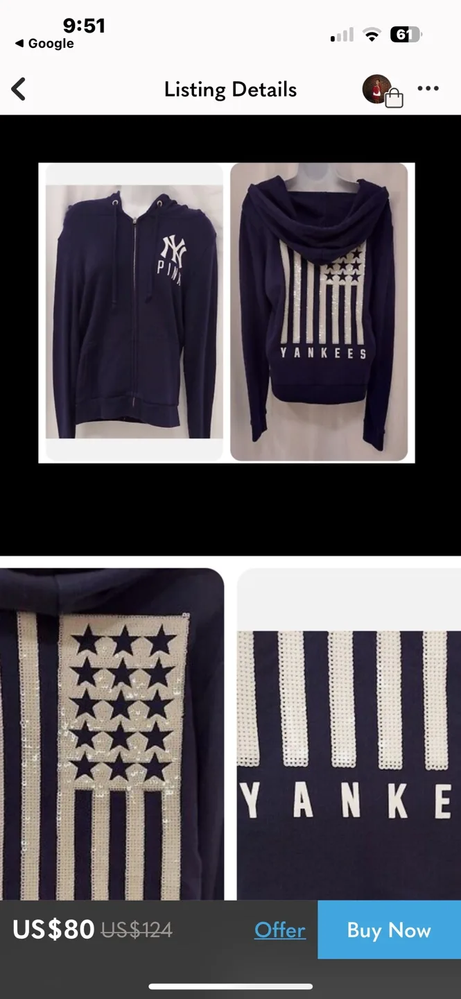 Sequence New York Yankees hoodie image indicator(3)