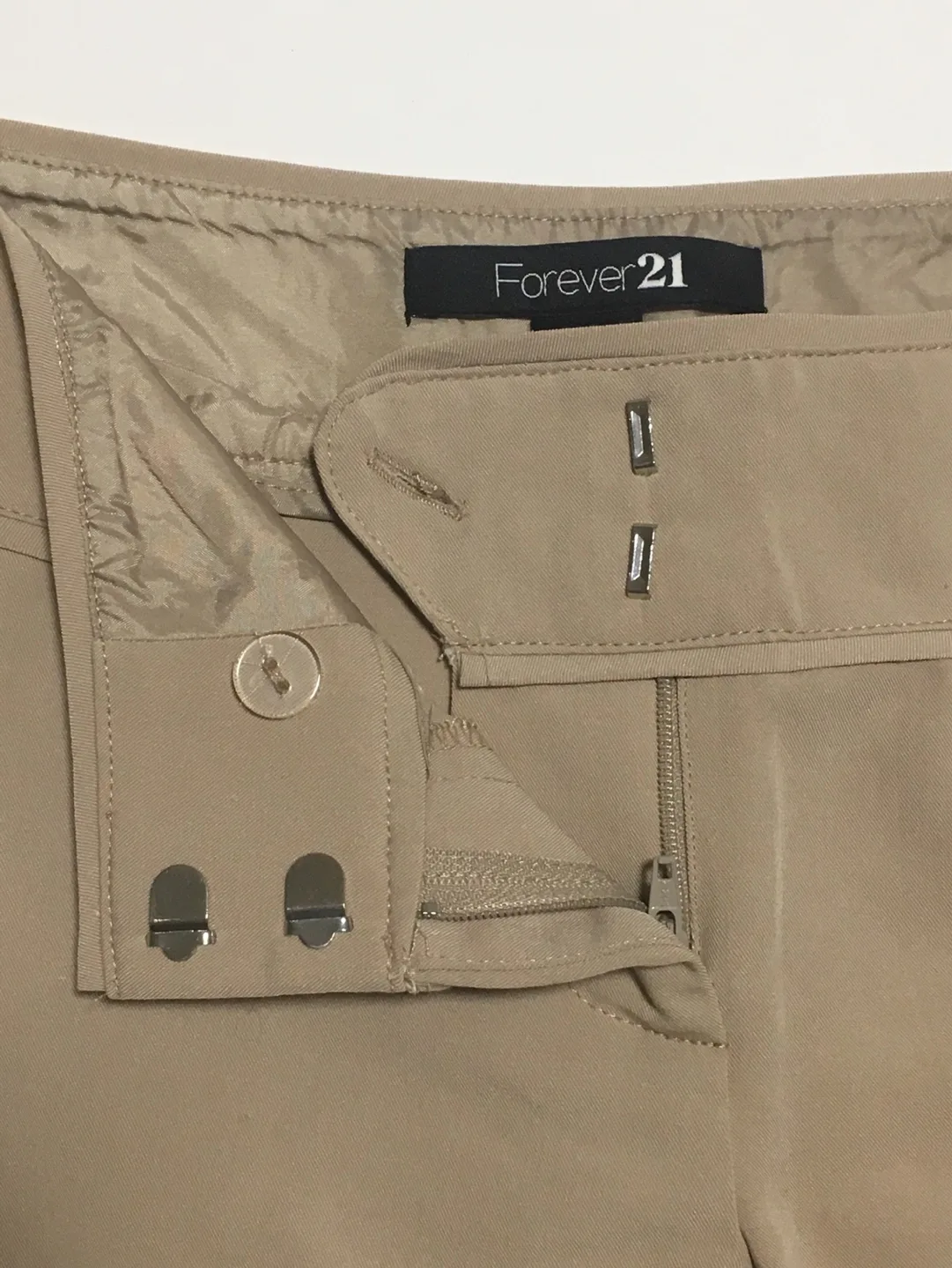 🏈 Brand New With Tags Forever 21 Dress Pant Beige XS  Women image indicator(6)