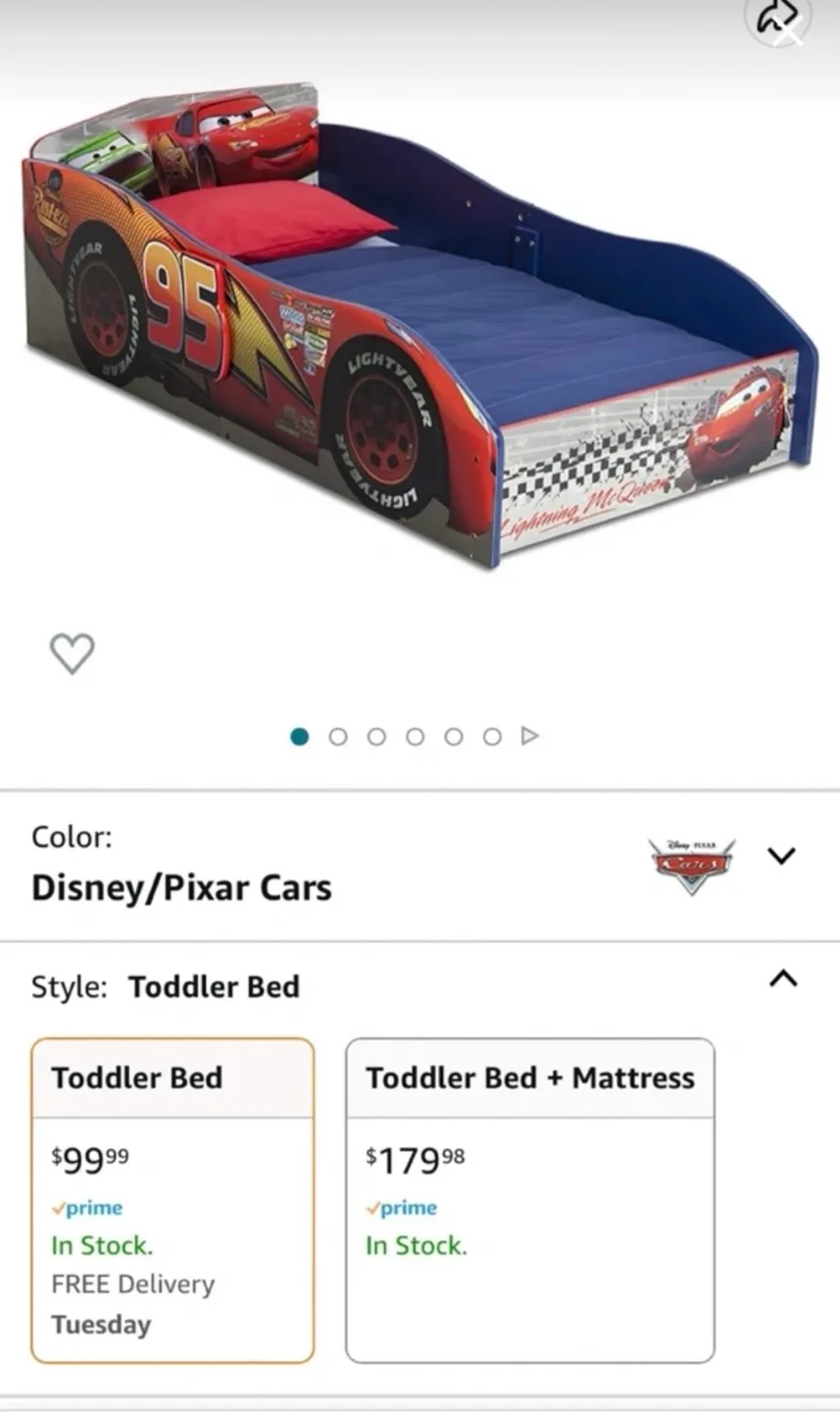 Disney/Pixar Cars Toddler Bed 🏈 image indicator(2)