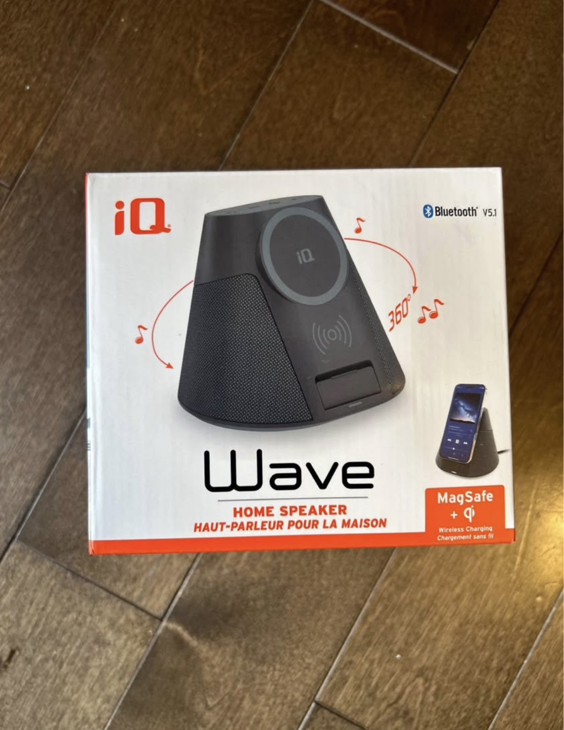 iQ Wave Home Speaker with Wireless Charging