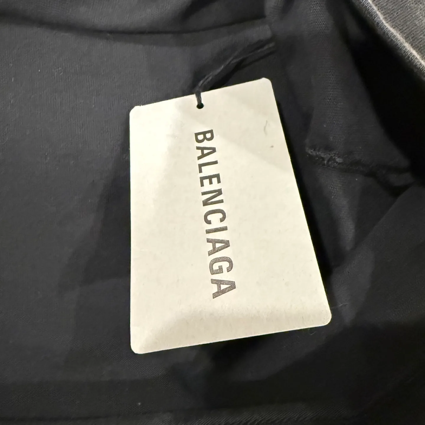 Balenciaga Strike 1917 Print Vintage Wash Black Oversized Tee image indicator(5)