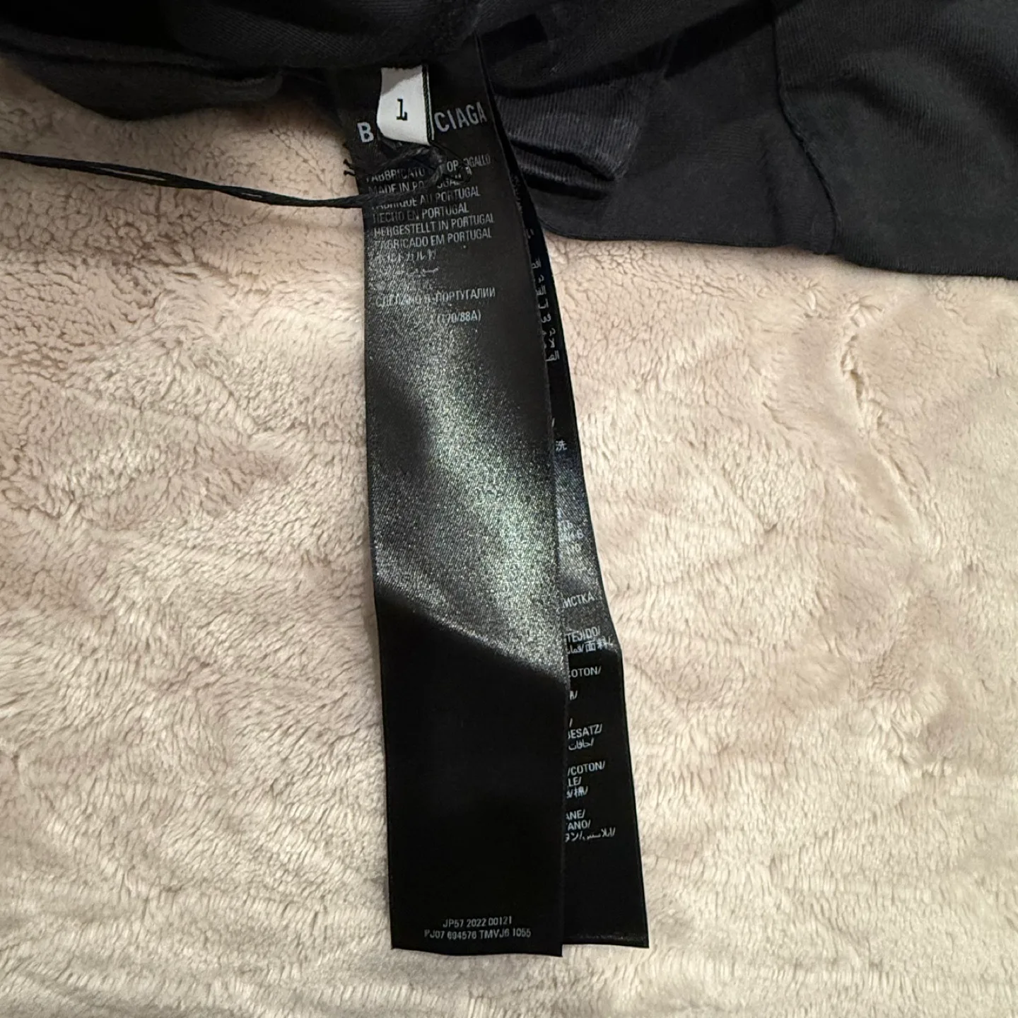 Balenciaga Strike 1917 Print Vintage Wash Black Oversized Tee image indicator(4)