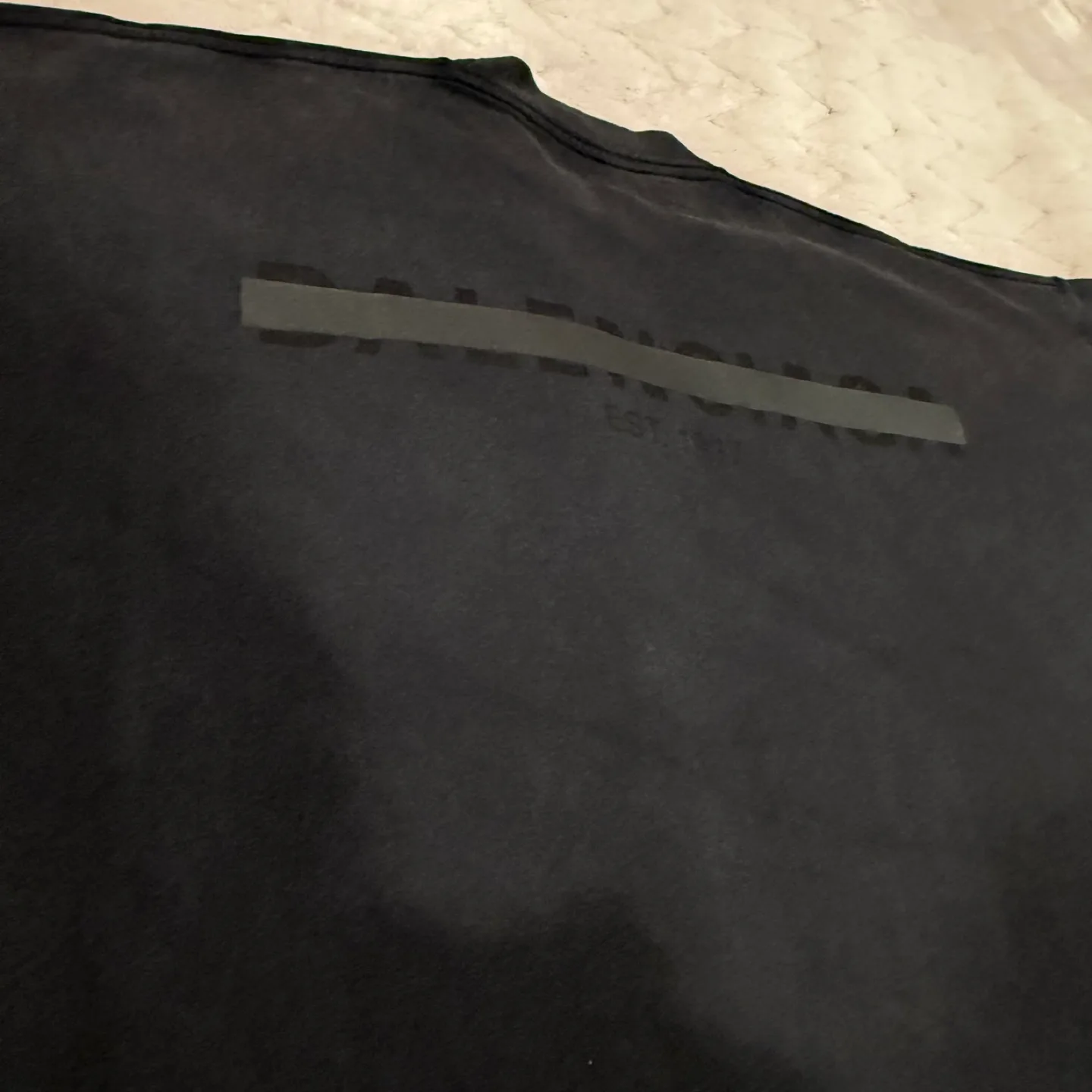 Balenciaga Strike 1917 Print Vintage Wash Black Oversized Tee image indicator(7)