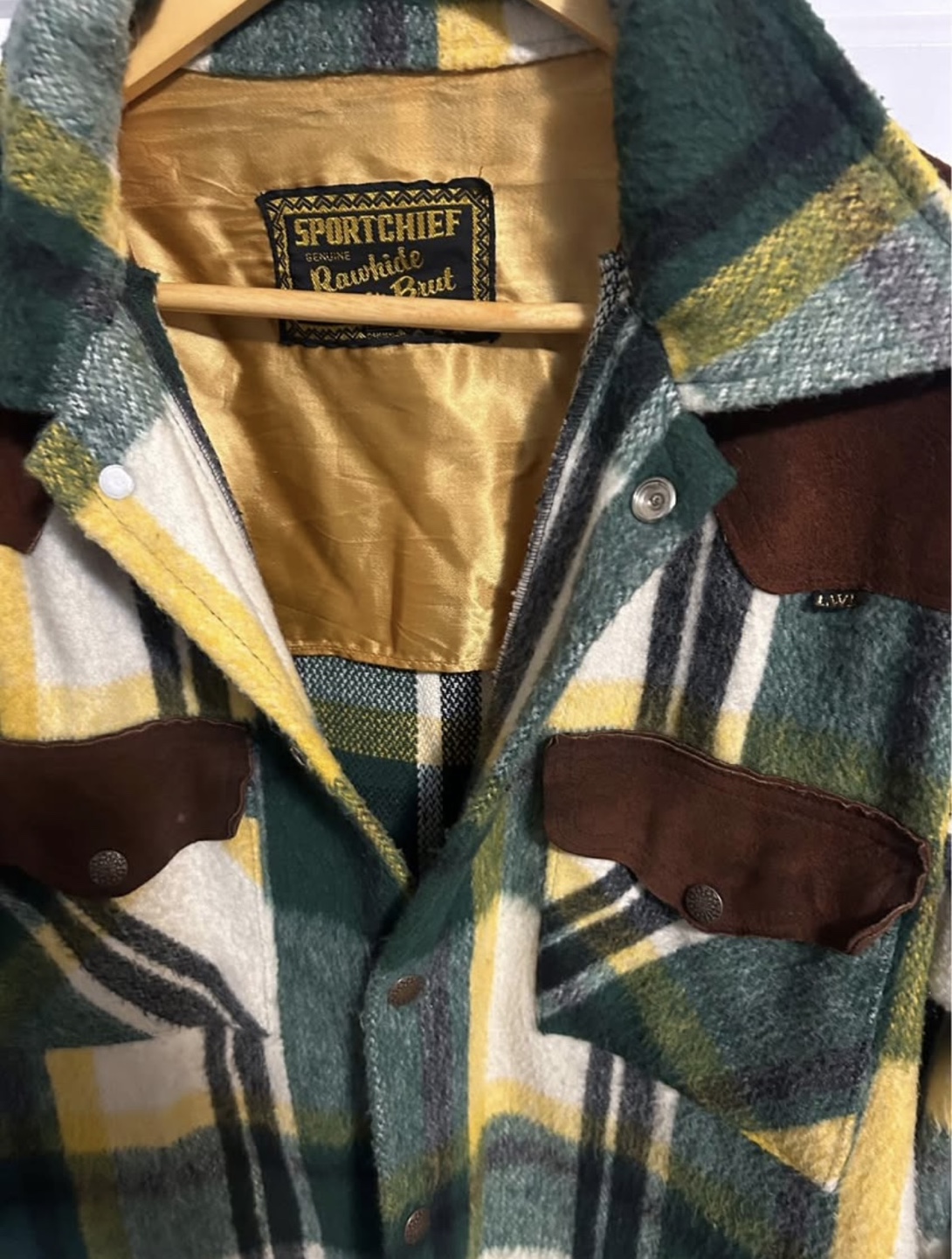 Vintage Sportchief Rawhide Plaid Shirt Jacket - photo 2