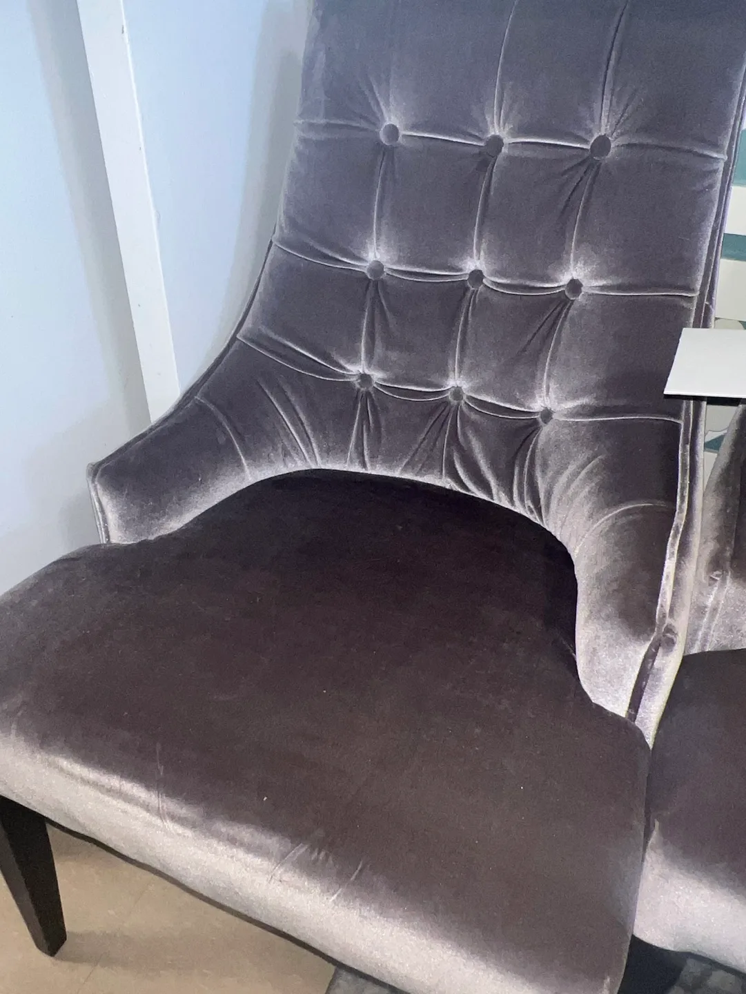 Grey Velvet Dining Chairs 🏈 image indicator(5)
