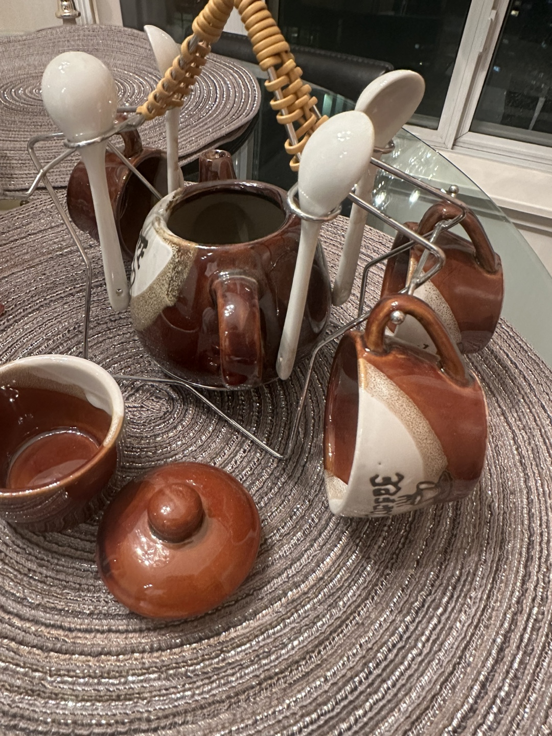 Vintage Coffee/Tea Set with Spoons and Stand - photo 5