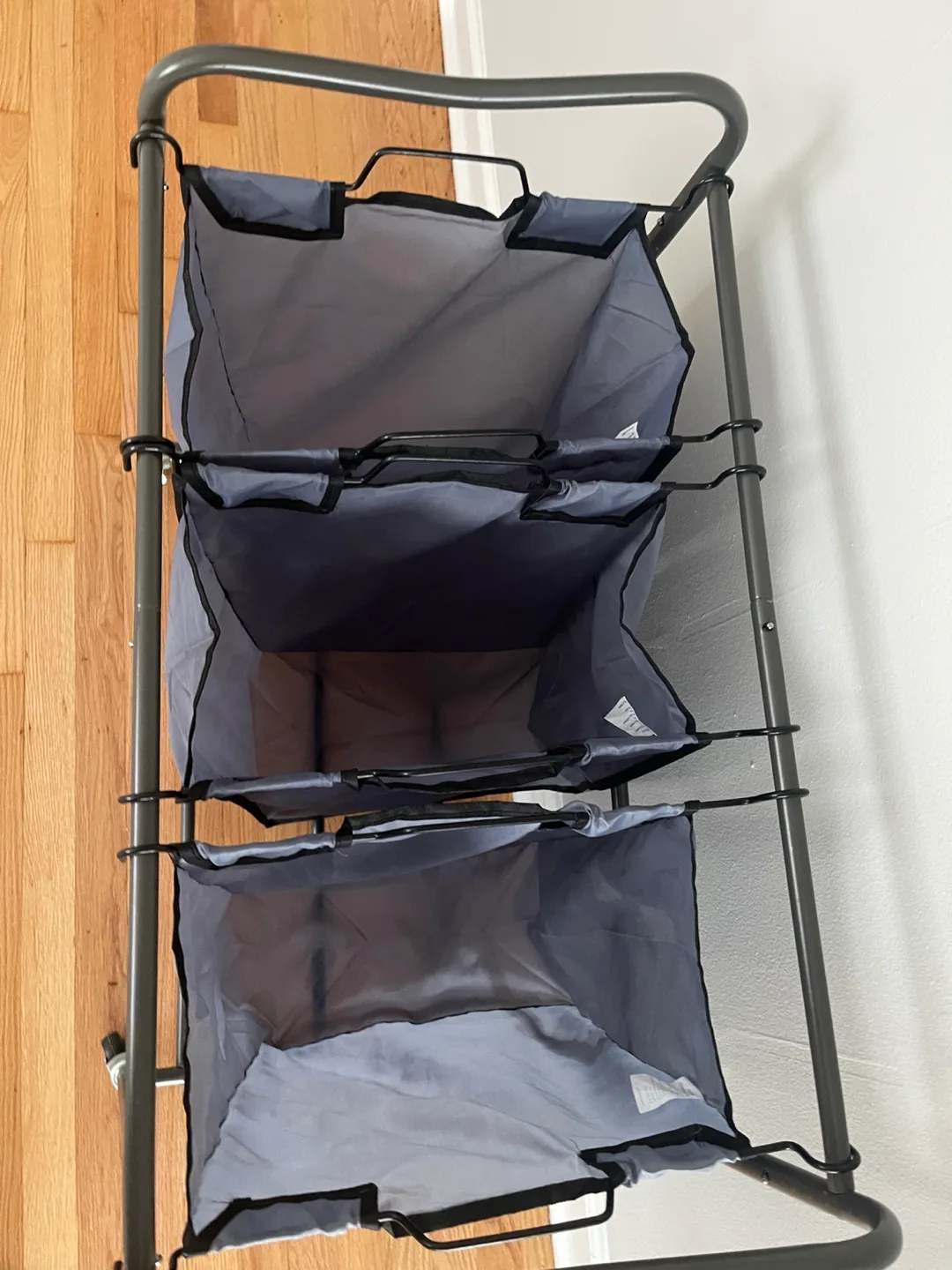 3-Bag Rolling Laundry Sorter Cart image indicator(2)
