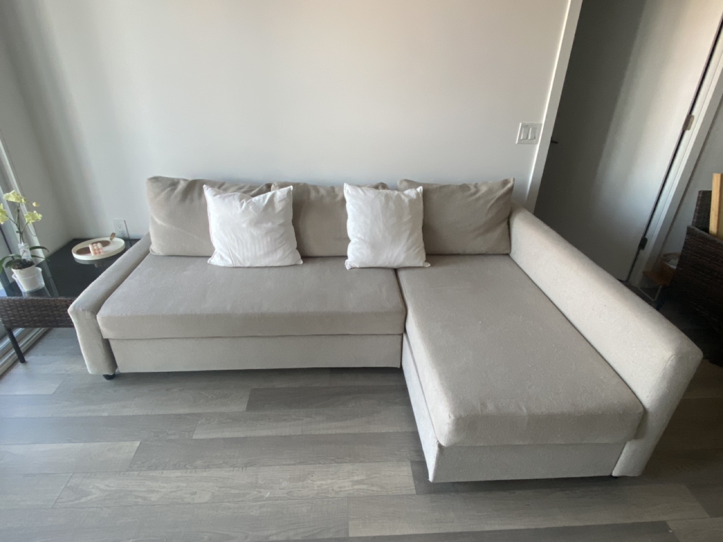 IKEA FRIHETEN Corner Sleeper Sofa - Beige