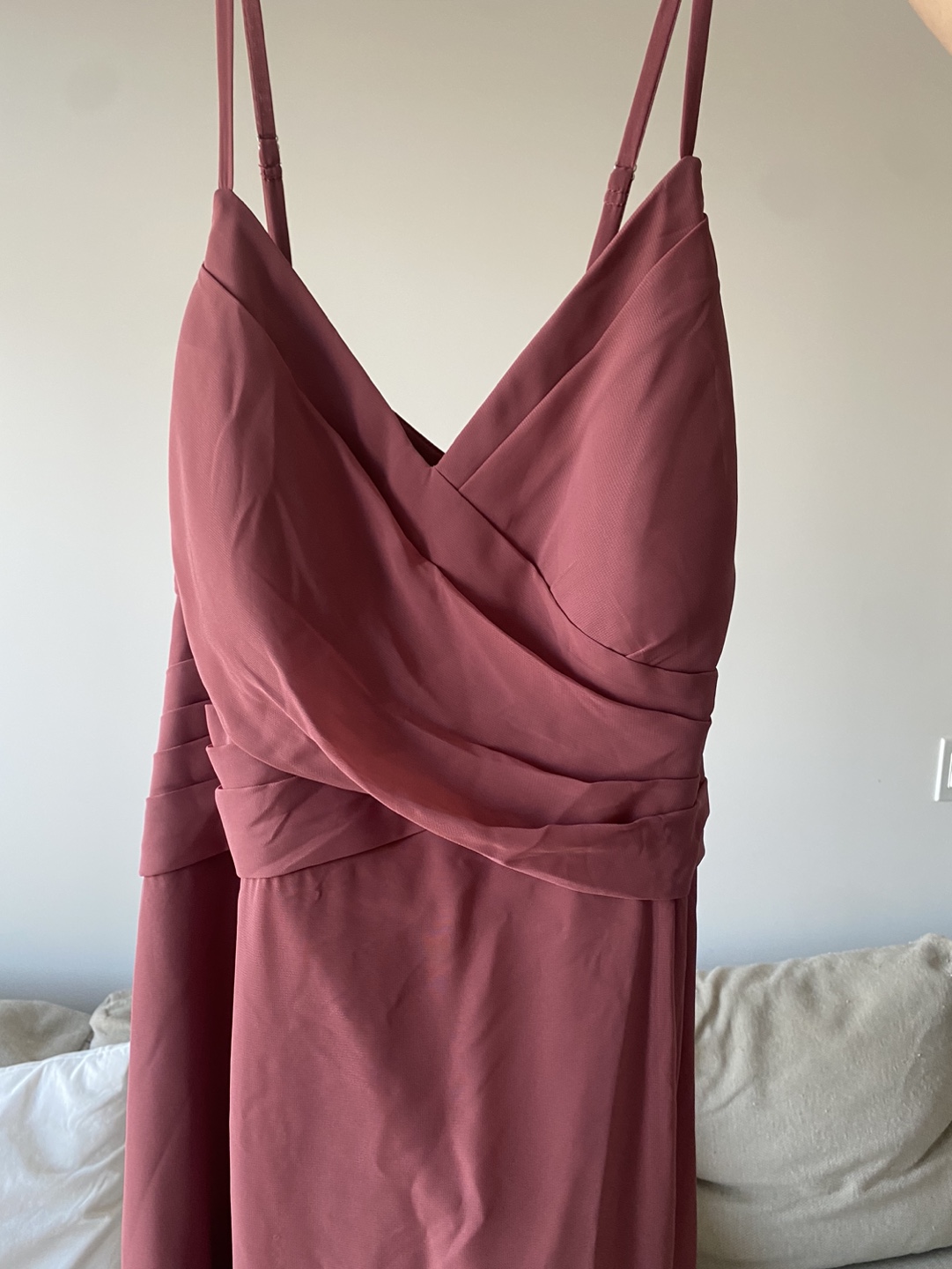 Azazie dusty rose bridesmaid dress - photo 2