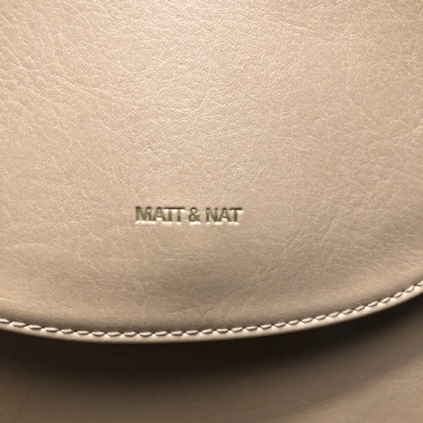 Matt & Nat Beige Vegan Leather Backpack image indicator(2)