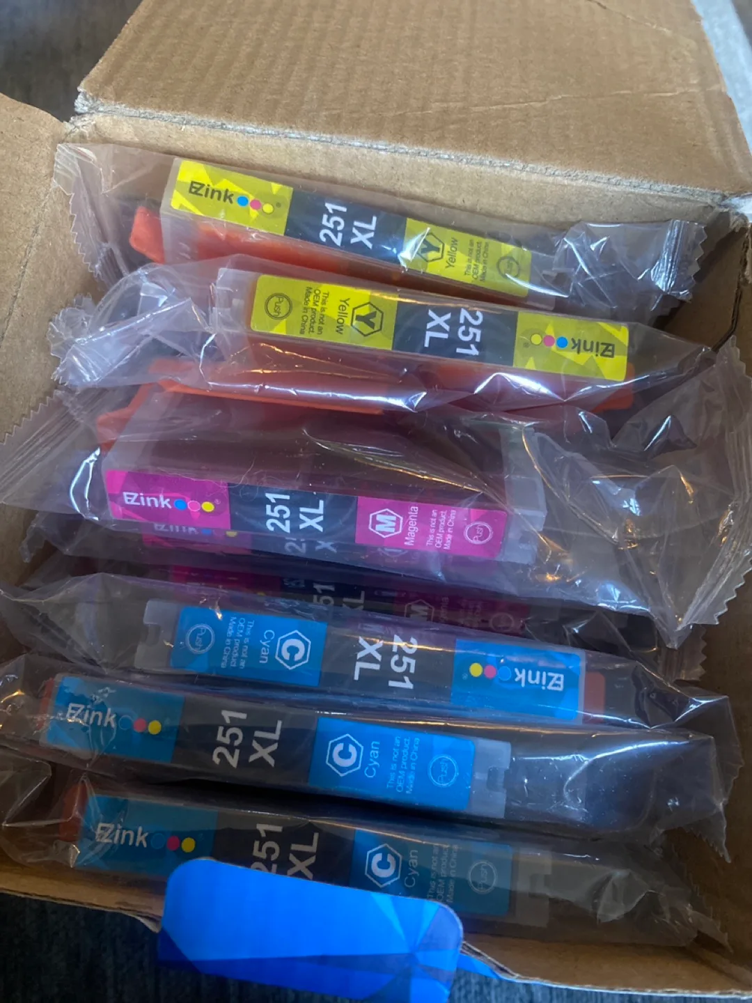 Zink 250XL & 251XL Ink Cartridges - Bulk Pack 🏈 image indicator(2)