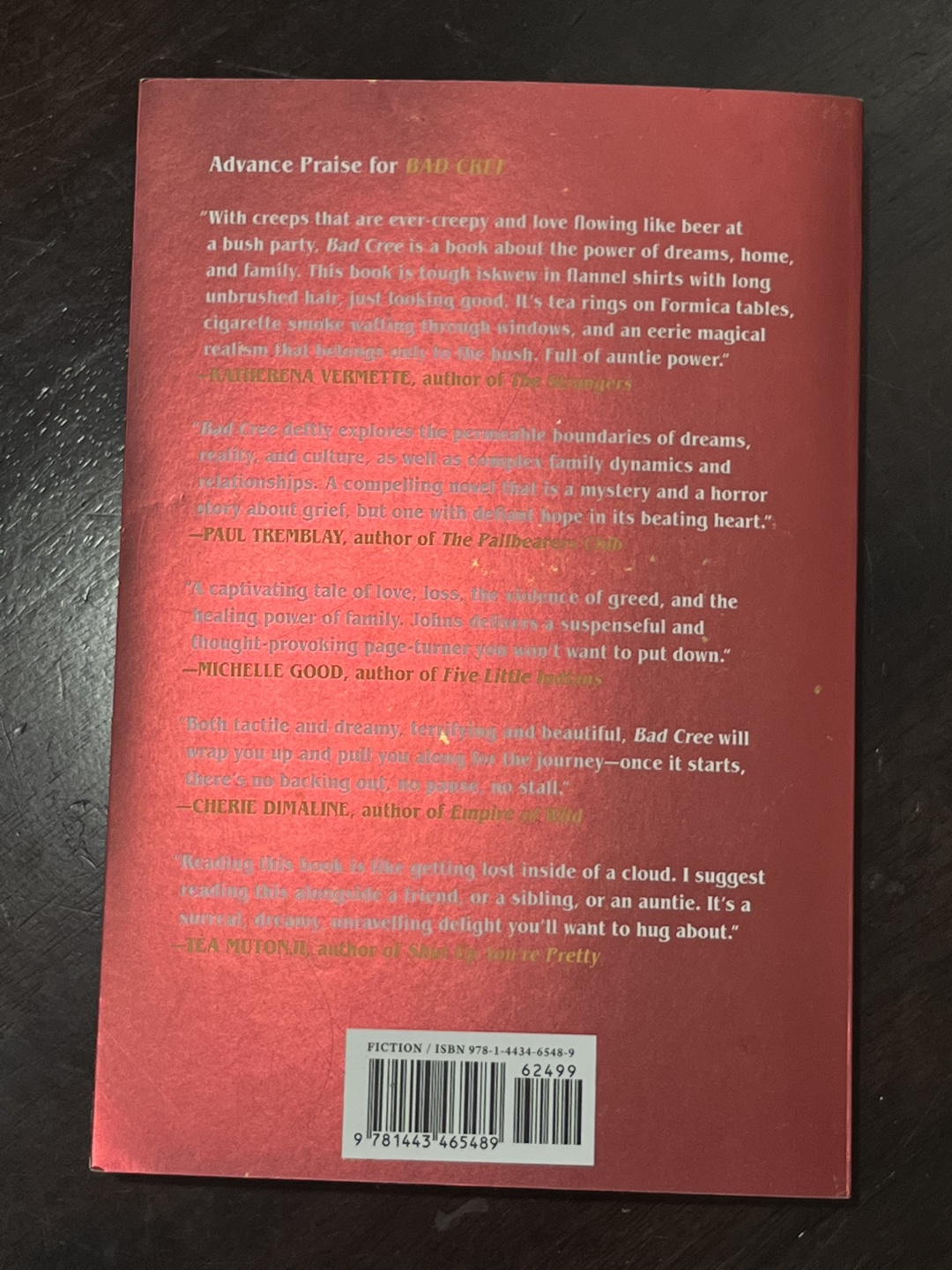 Bad Cree by Jessica Johns - Paperback Novel - photo 2