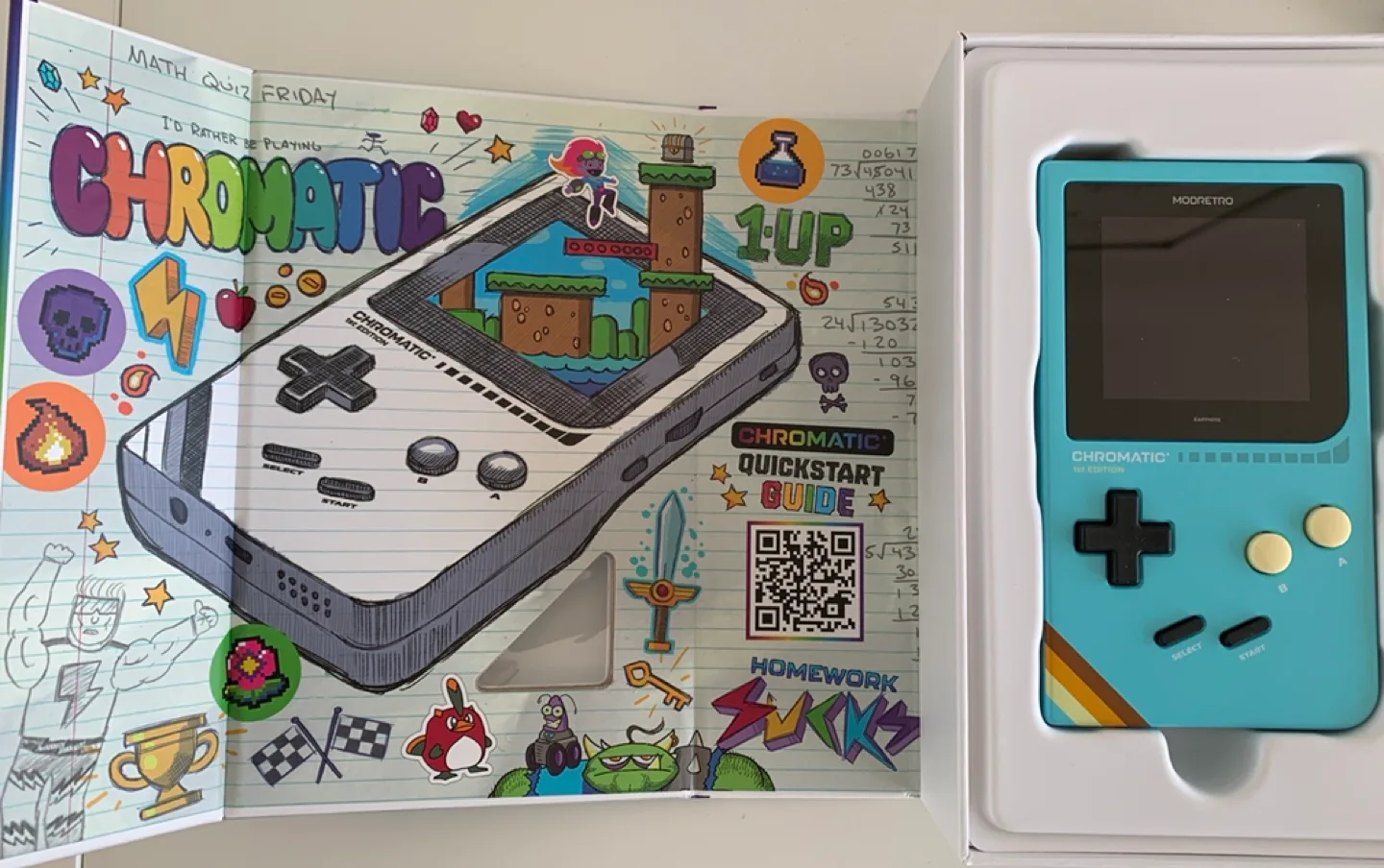 Chromatic 1st Edition Handheld Game System with Tetris image indicator(4)