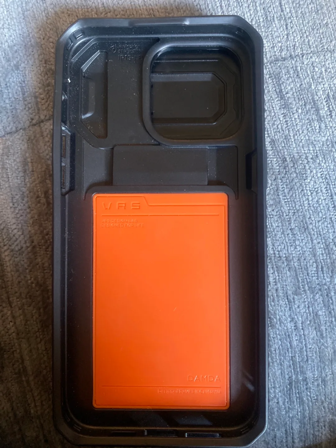 VRSDESIGN iPhone 14 Pro Max Case - Black with Orange 🏈 image indicator(3)