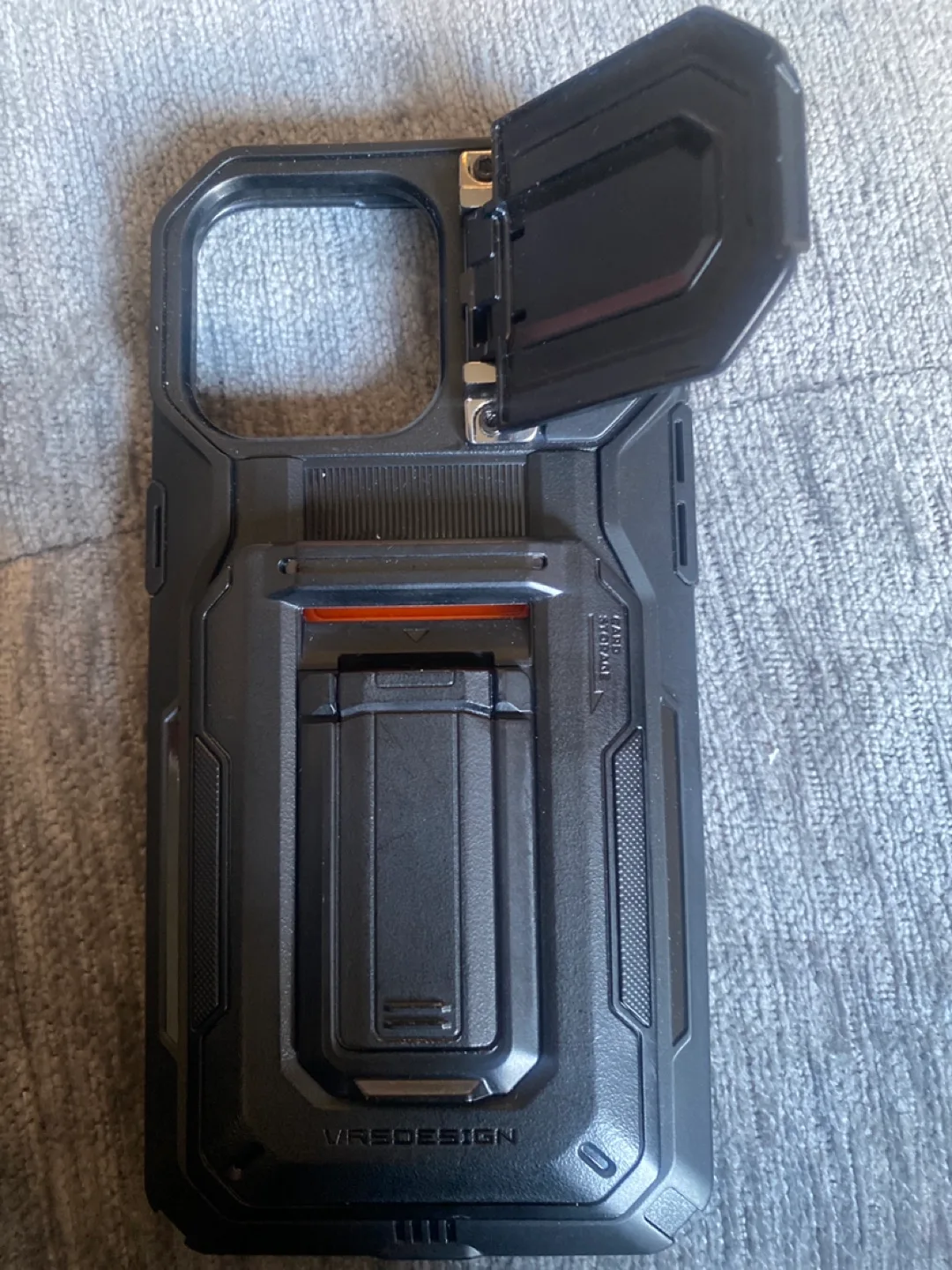 VRSDESIGN iPhone 14 Pro Max Case - Black with Orange 🏈 image indicator(5)